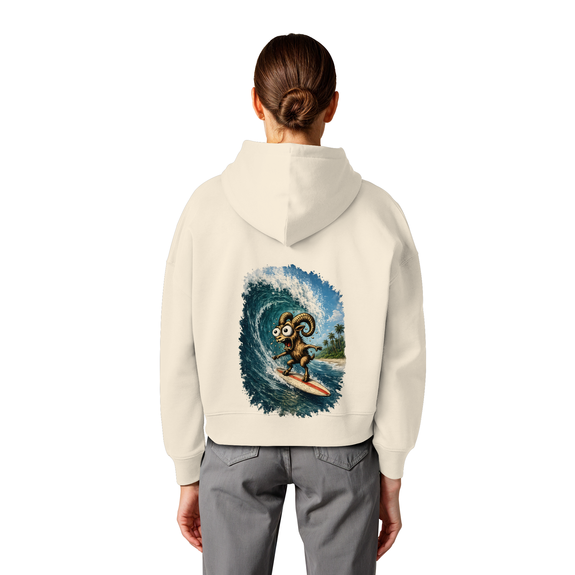 Tiefenblick Urlaub Fun  - Womens Organic Boxcut Hoodie