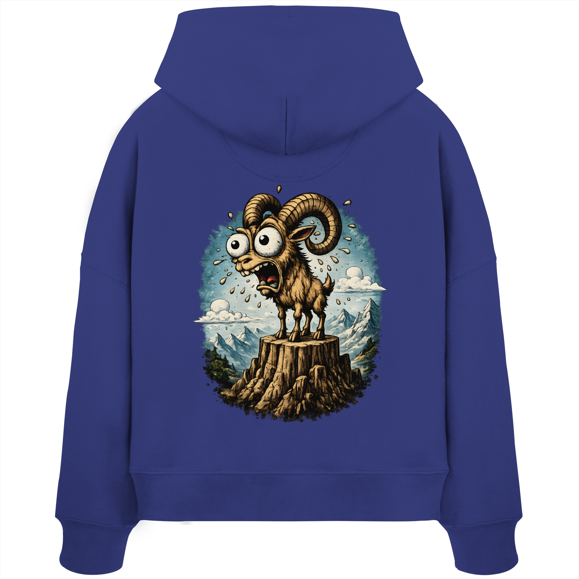 Tiefenblick Tiefe Fun  - Womens Organic Boxcut Hoodie