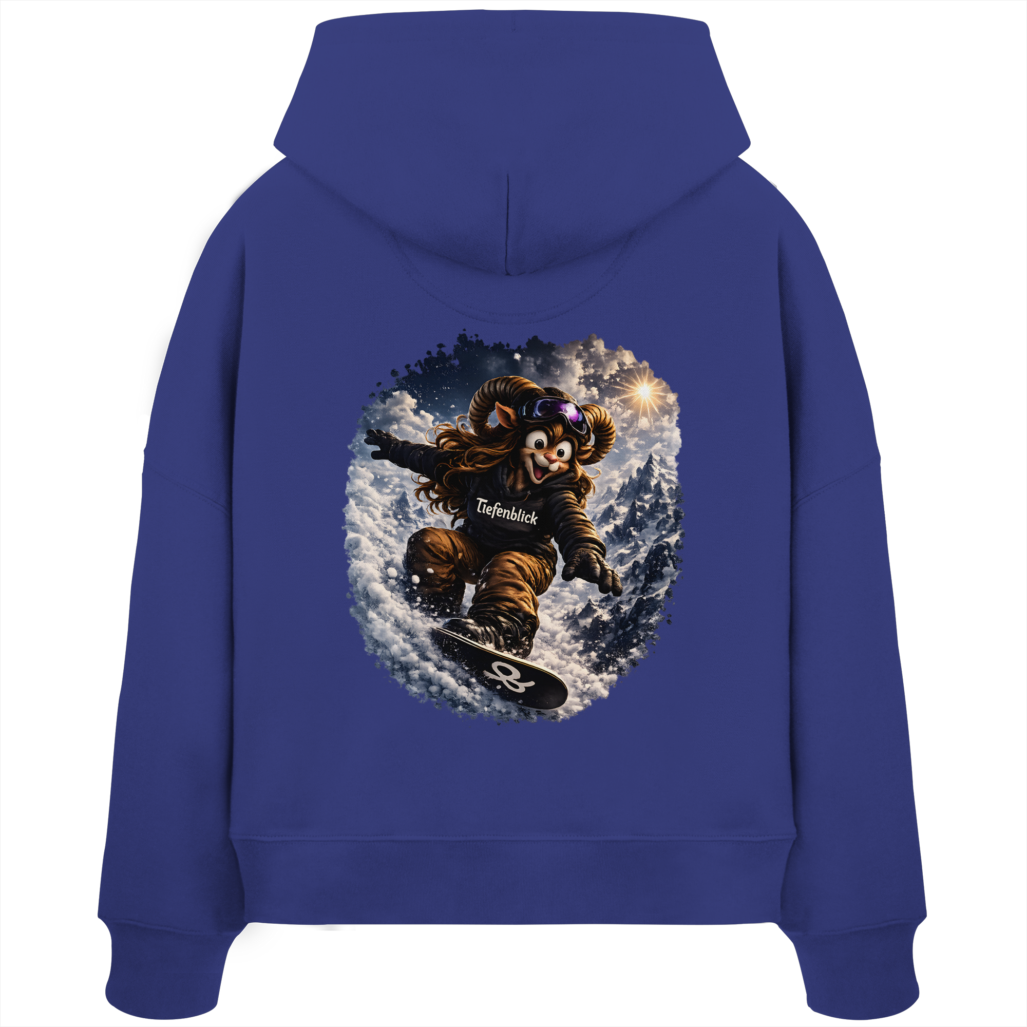 Tiefenblick Snowboarden  - Womens Organic Boxcut Hoodie