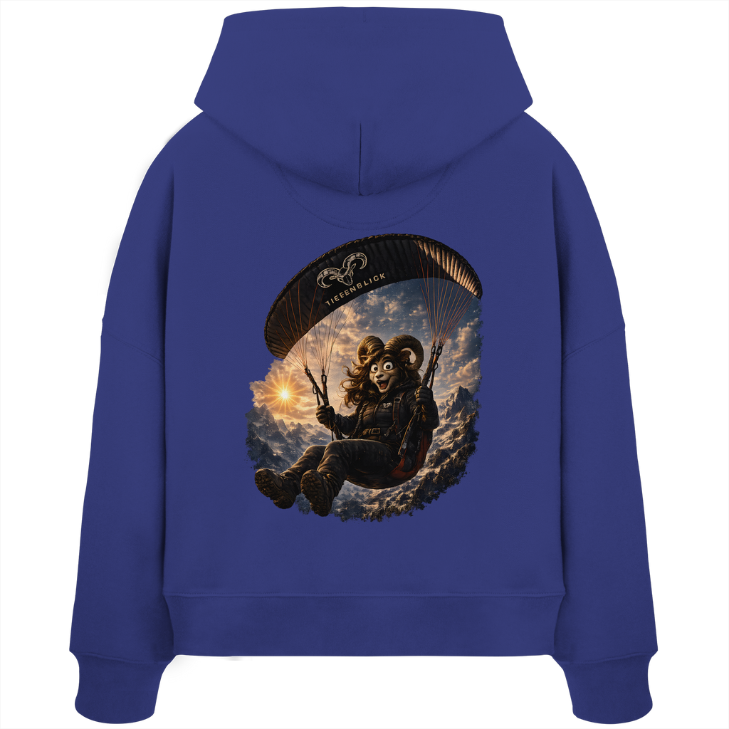 Tiefenblick Paraglider - Womens Organic Boxcut Hoodie