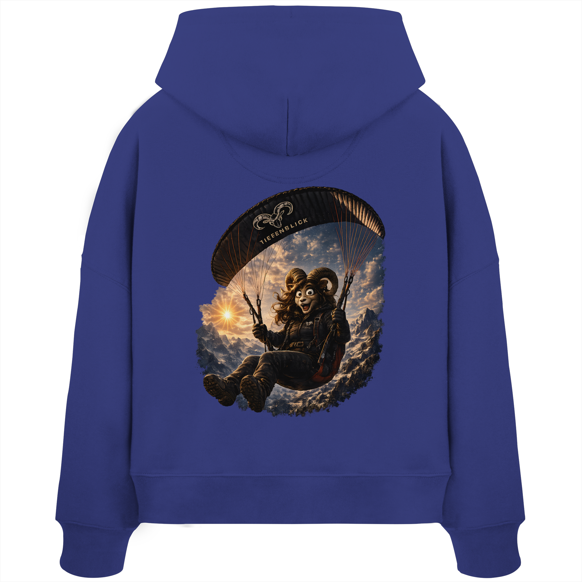 Tiefenblick Paraglider - Womens Organic Boxcut Hoodie