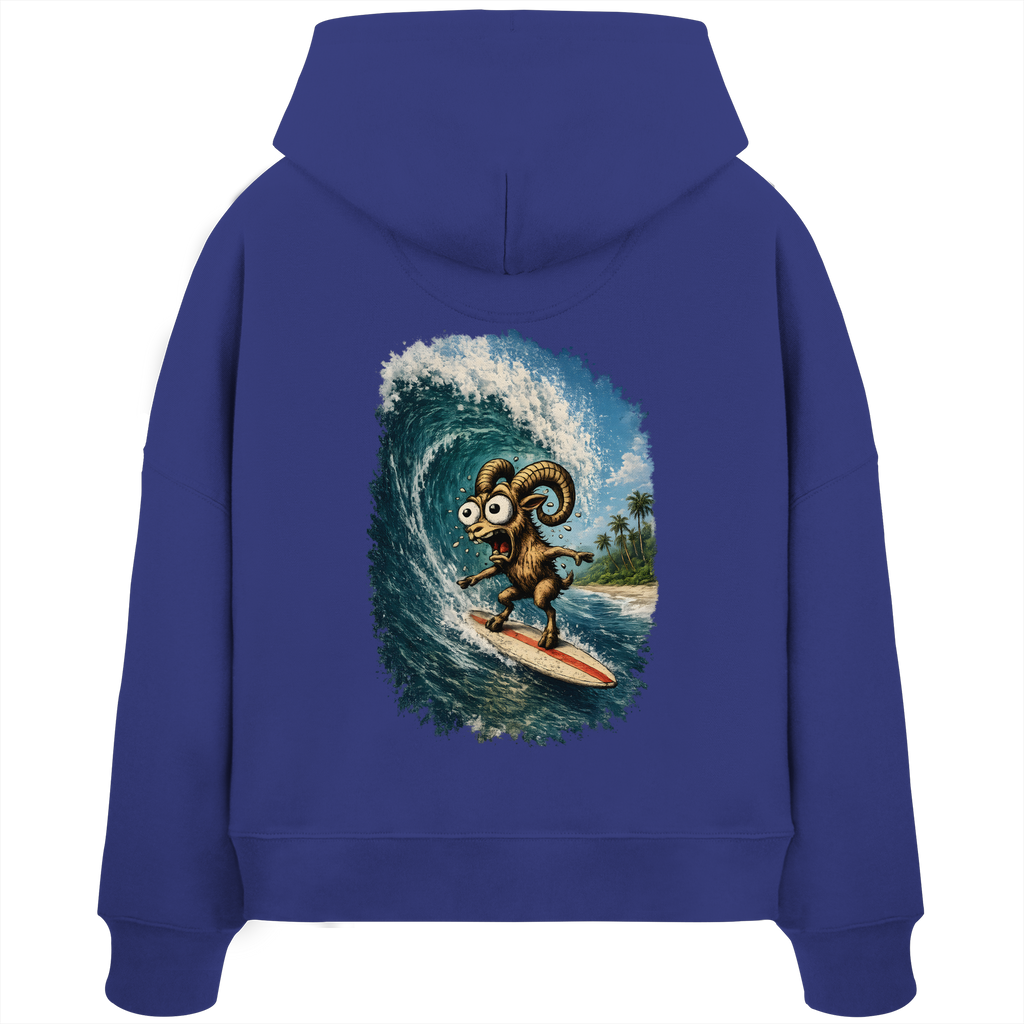 Tiefenblick Urlaub Fun  - Womens Organic Boxcut Hoodie
