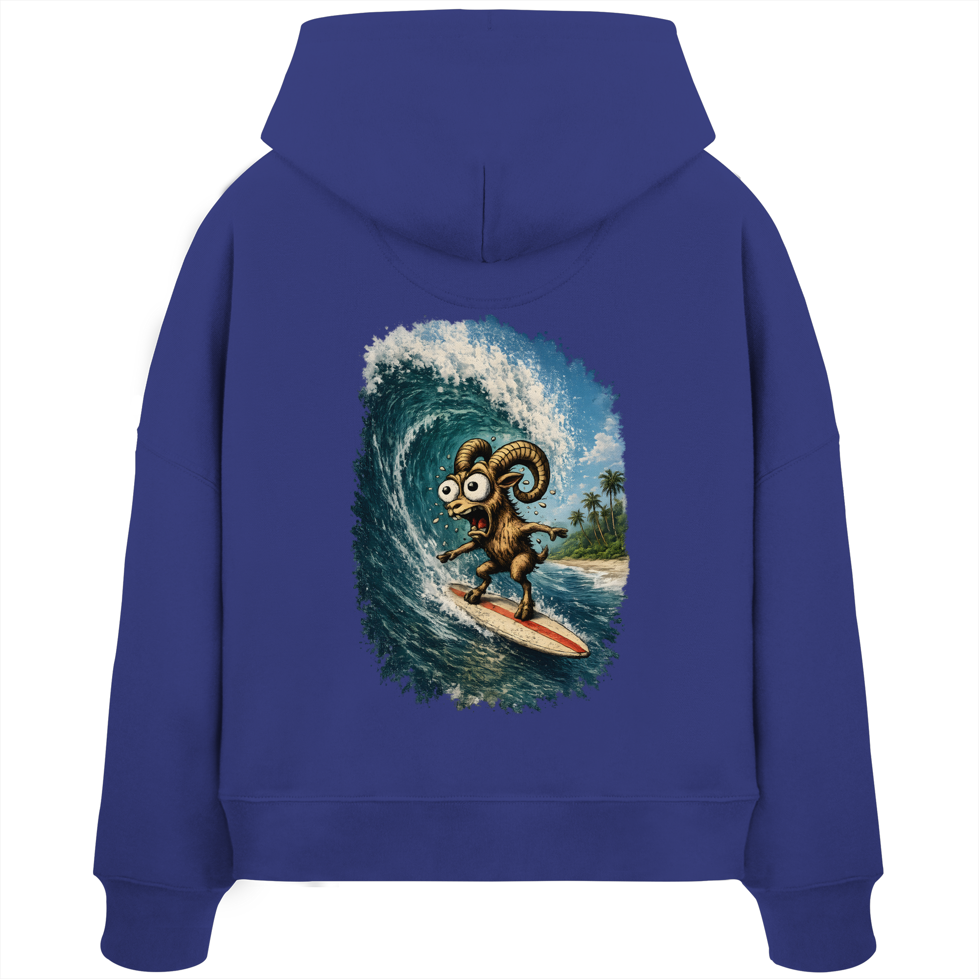 Tiefenblick Urlaub Fun  - Womens Organic Boxcut Hoodie