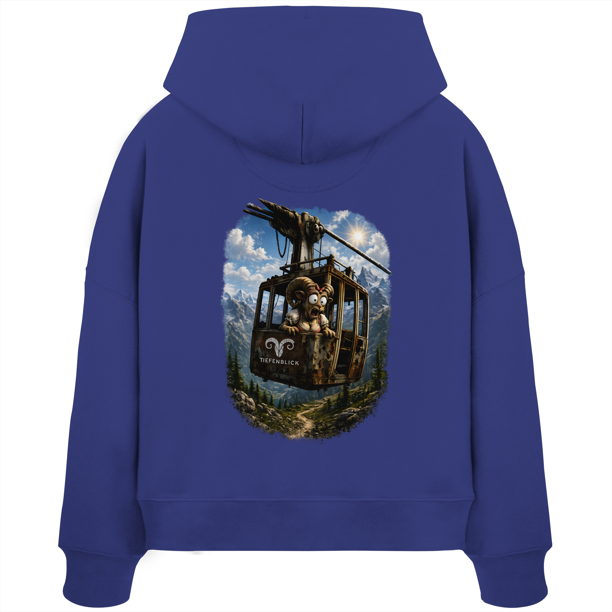 Tiefenblick Gondel Adrenalin Fun - Womens Organic Boxcut Hoodie
