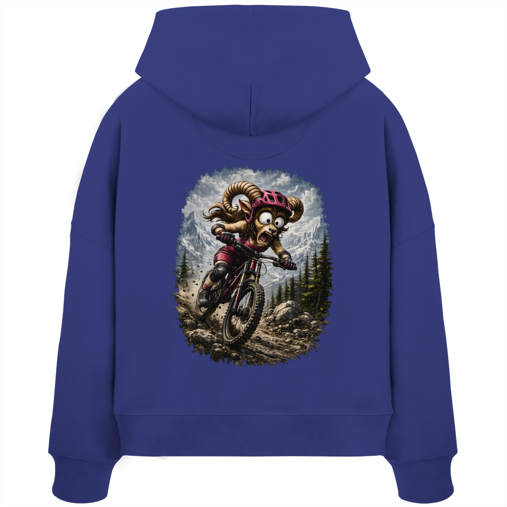 Tiefenblick Downhill - Womens Organic Boxcut Hoodie