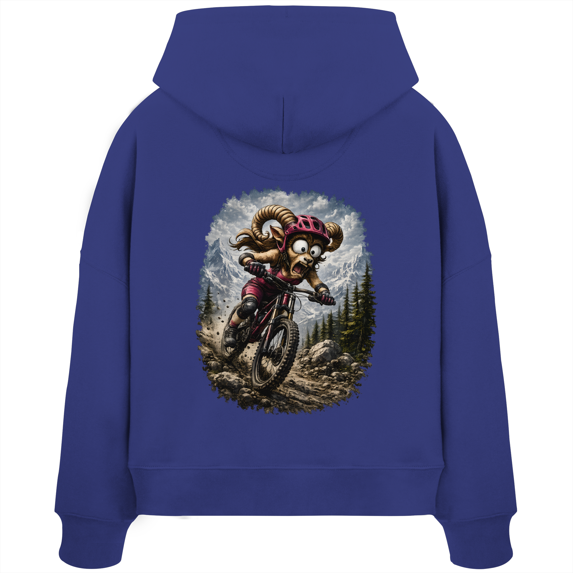 Tiefenblick Downhill - Womens Organic Boxcut Hoodie