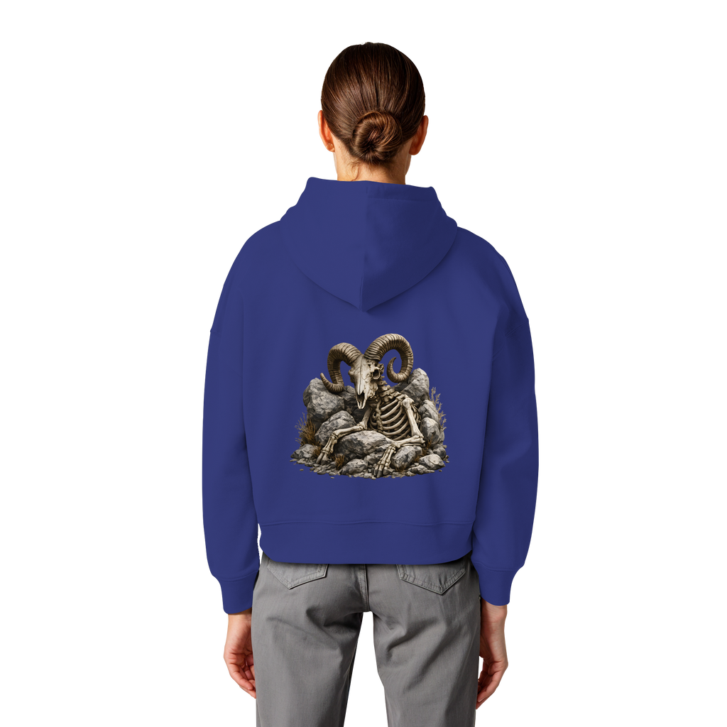 Tiefenblick Skelett Fun - Womens Organic Boxcut Hoodie
