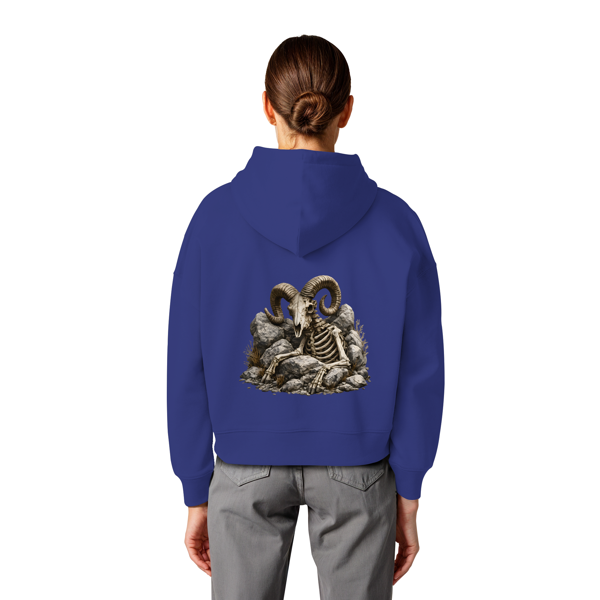 Tiefenblick Skelett Fun - Womens Organic Boxcut Hoodie