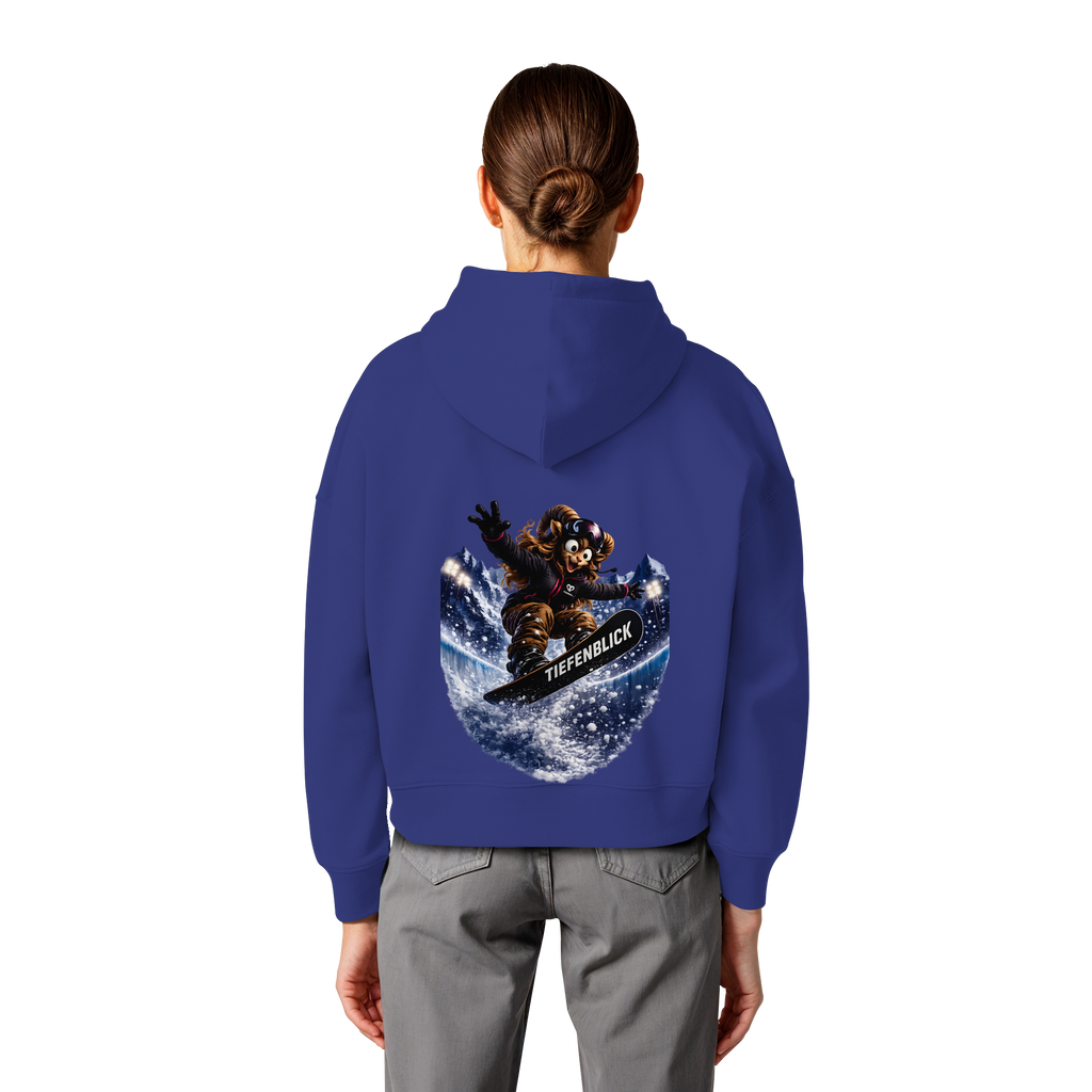 Tiefenblick Snowboarden Halfpipe - Womens Organic Boxcut Hoodie