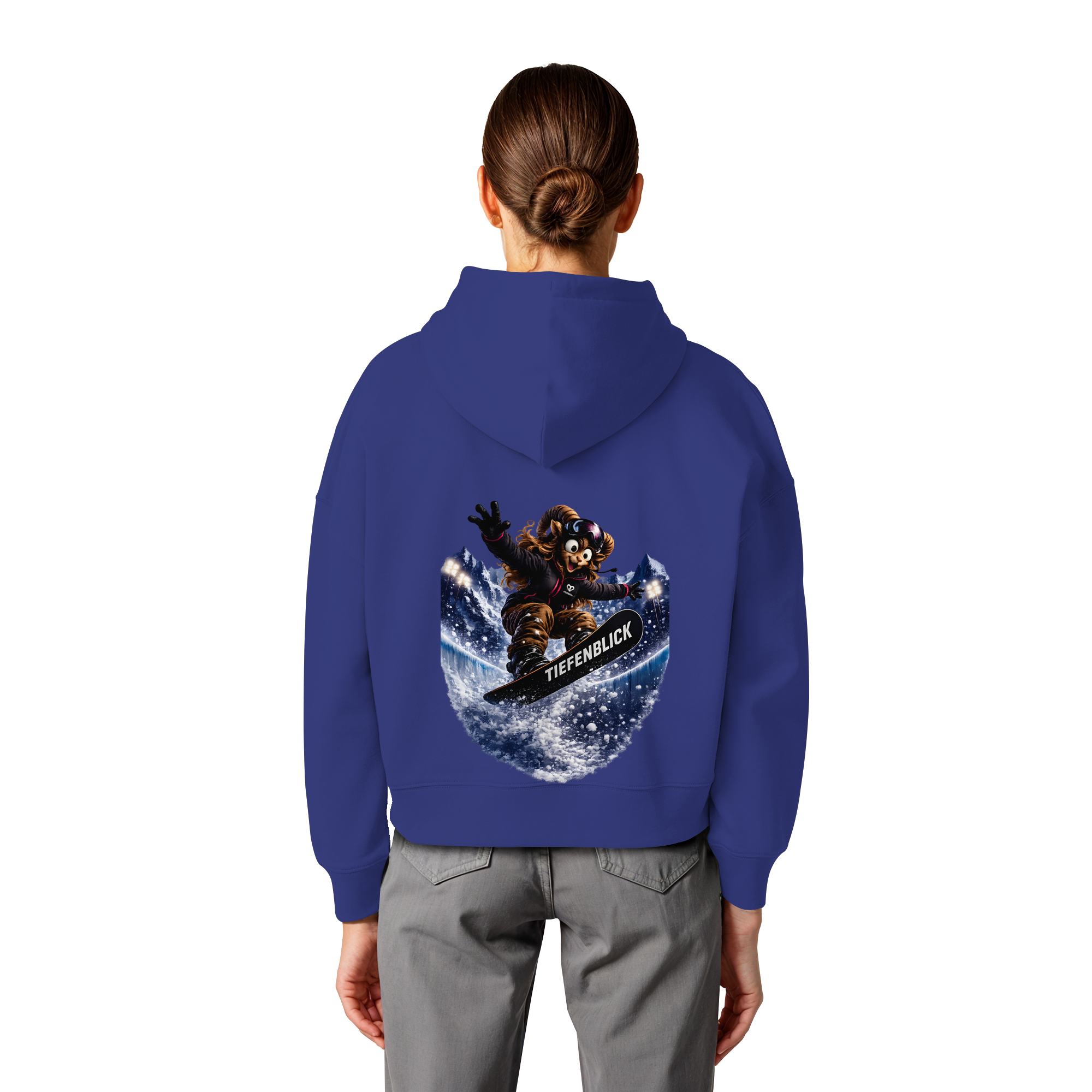 Tiefenblick Snowboarden Halfpipe - Womens Organic Boxcut Hoodie