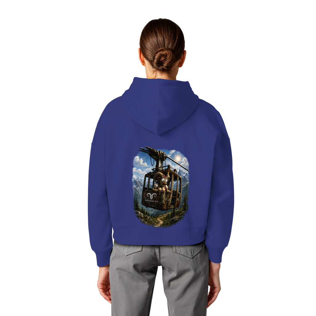 Tiefenblick Gondel Adrenalin Fun - Womens Organic Boxcut Hoodie
