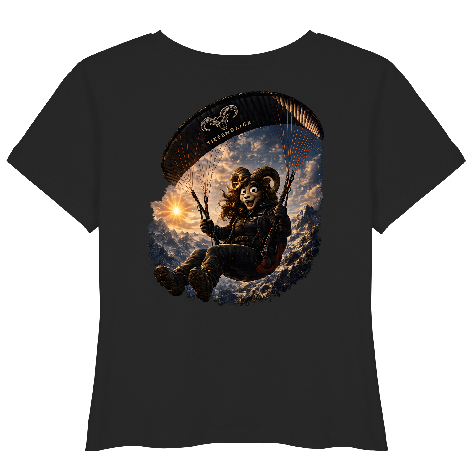 Tiefenblick Paraglider  - Womens Organic Lightweight T-Shirt