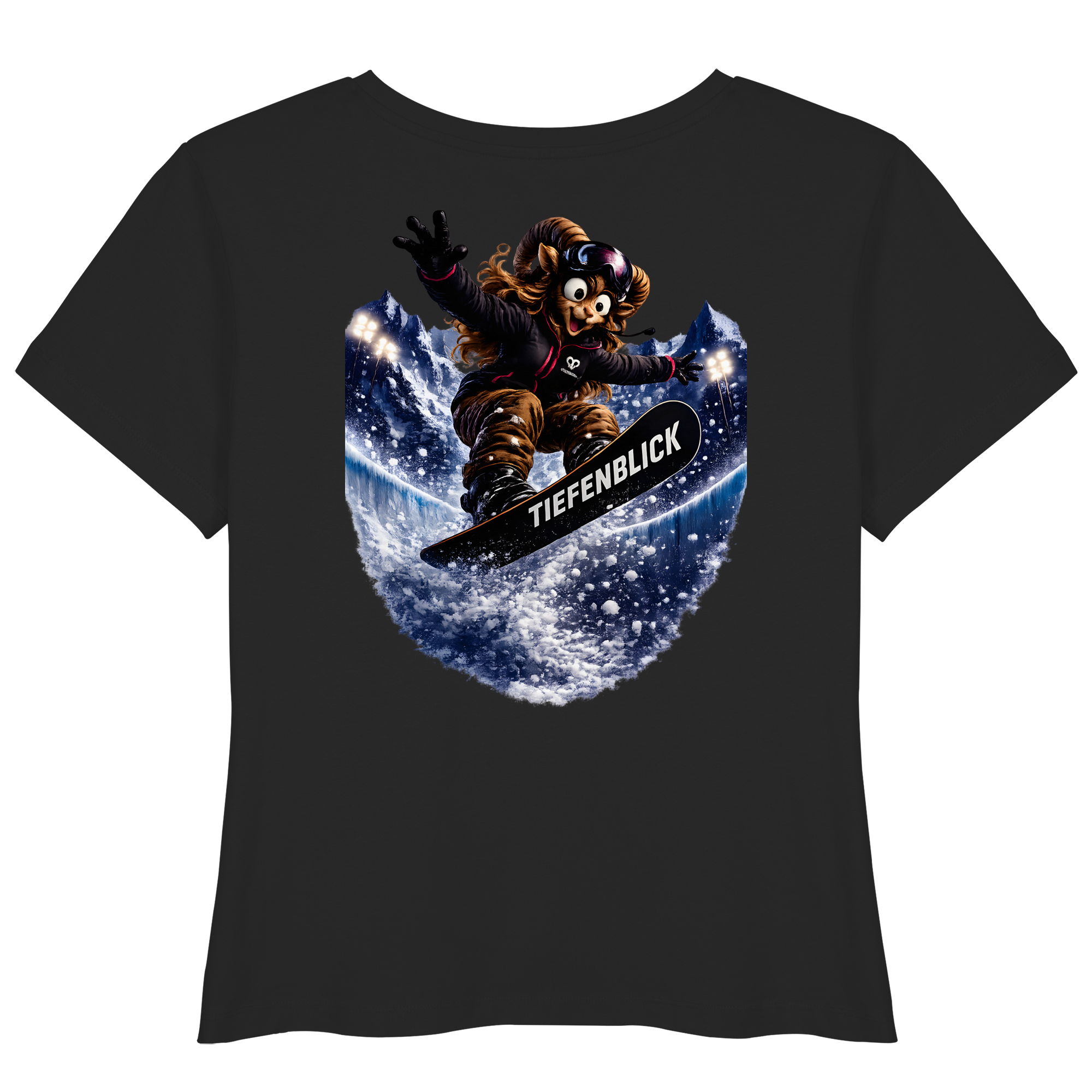 Tiefenblick Snowboarden Halfpipe - Womens Organic Lightweight T-Shirt