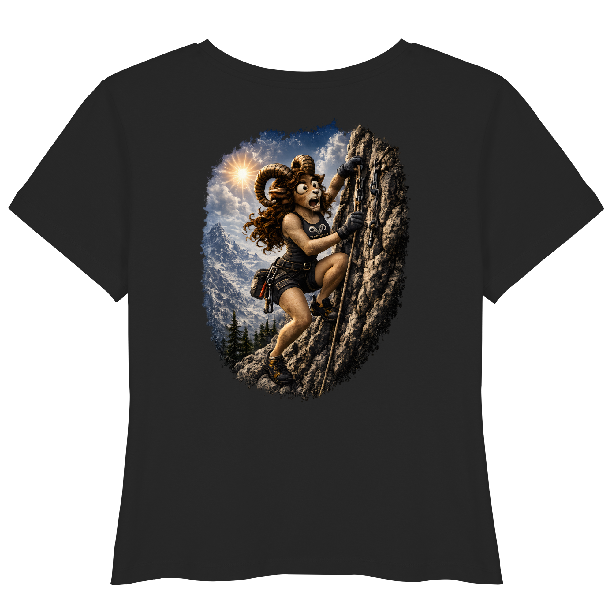 Tiefenblick Klettern - Womens Organic Lightweight T-Shirt