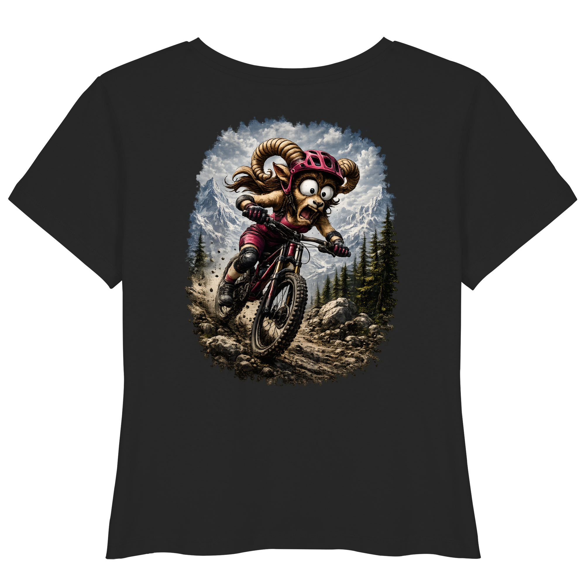 Tiefenblick Downhill - Womens Organic Lightweight T-Shirt