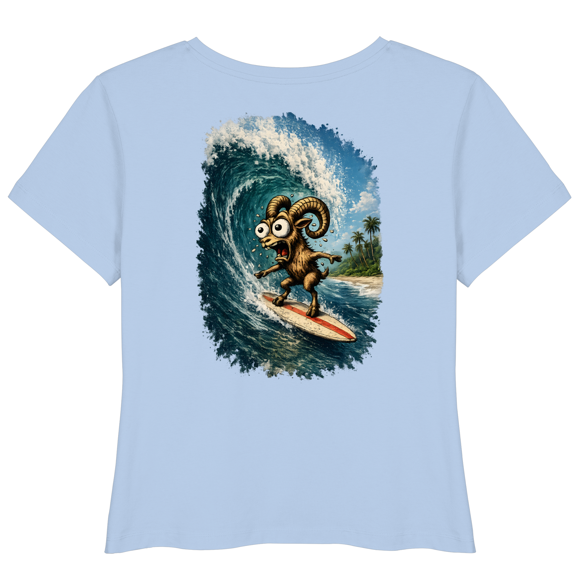 Tiefenblick Urlaub Fun  - Womens Organic Lightweight T-Shirt