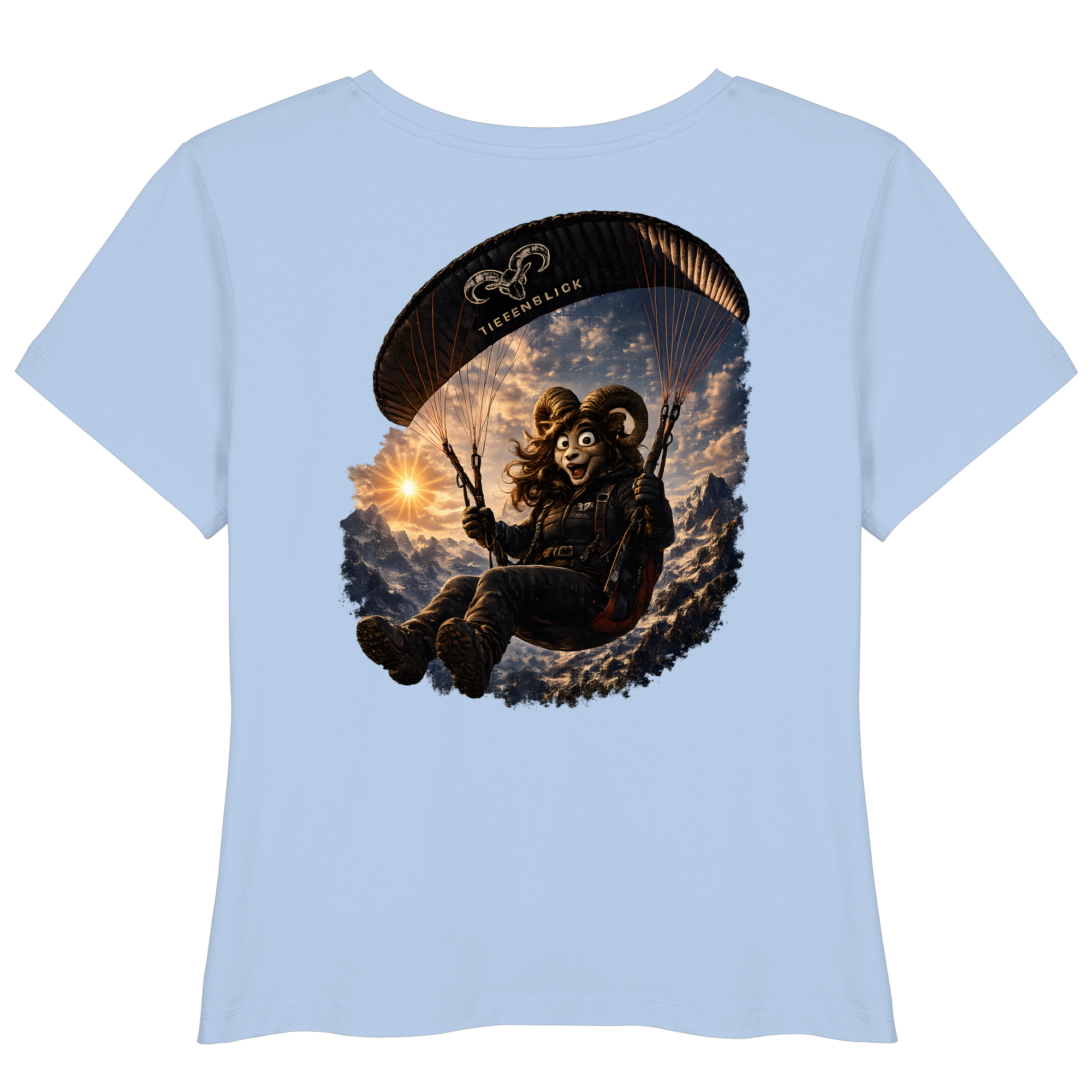 Tiefenblick Paraglider  - Womens Organic Lightweight T-Shirt