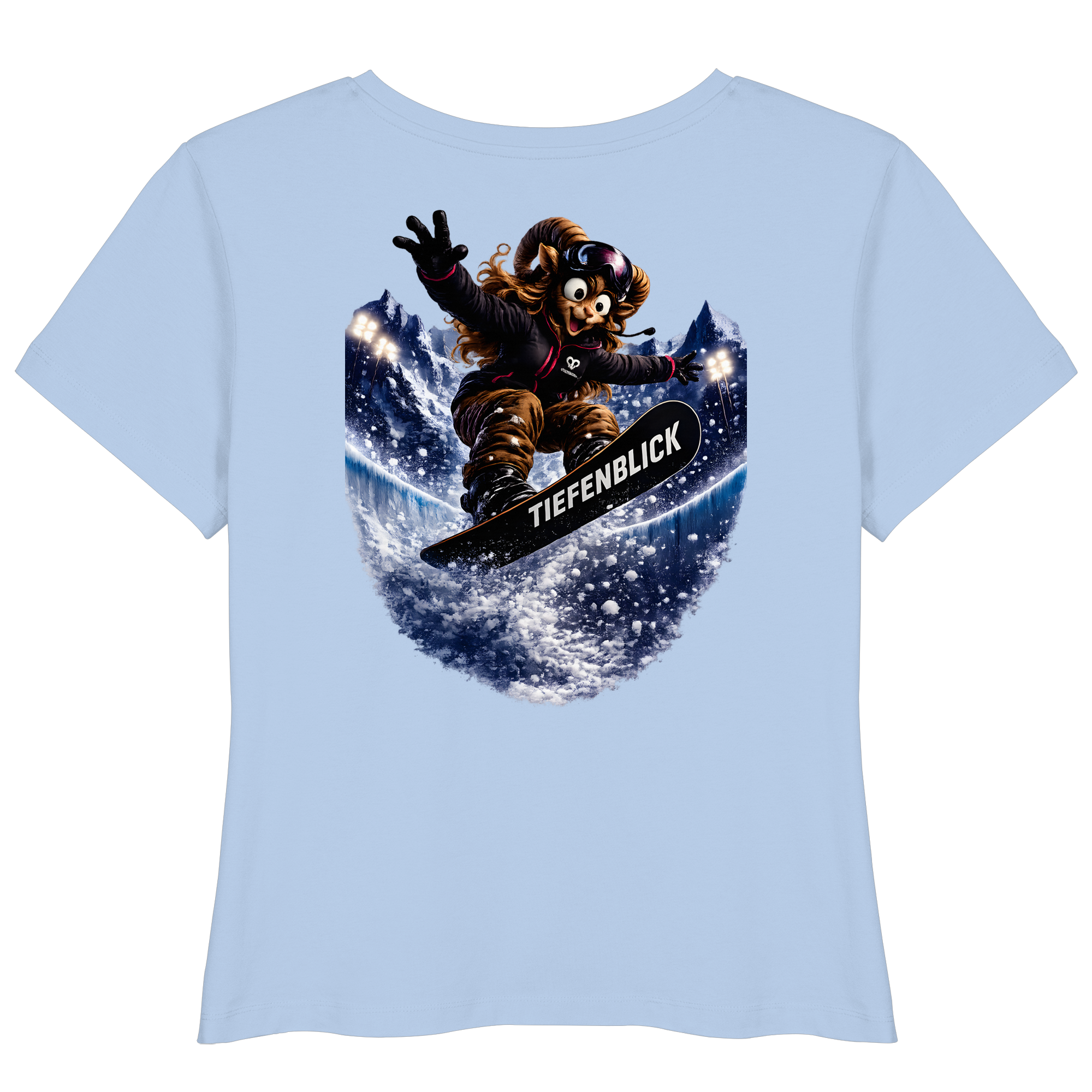 Tiefenblick Snowboarden Halfpipe - Womens Organic Lightweight T-Shirt