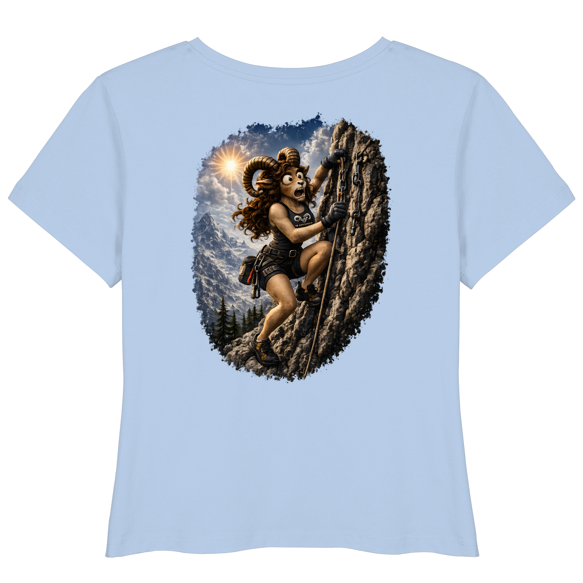 Tiefenblick Klettern - Womens Organic Lightweight T-Shirt