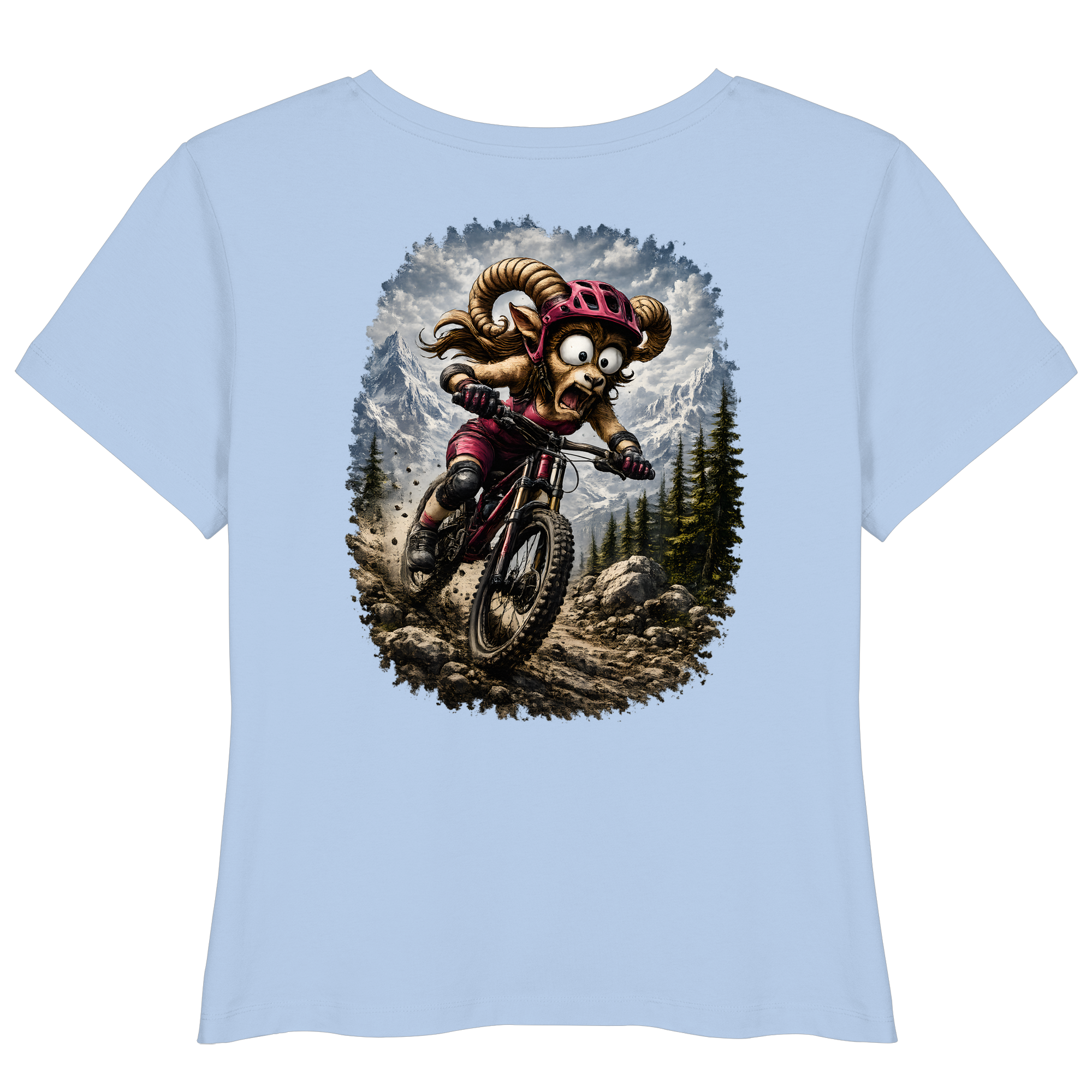Tiefenblick Downhill - Womens Organic Lightweight T-Shirt