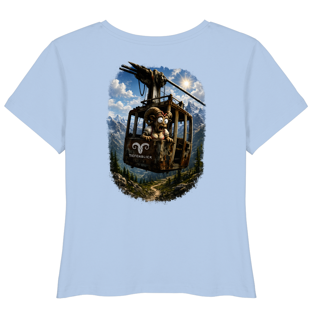 Tiefenblick Adrenalin Gondel Fun - Womens Organic Lightweight T-Shirt