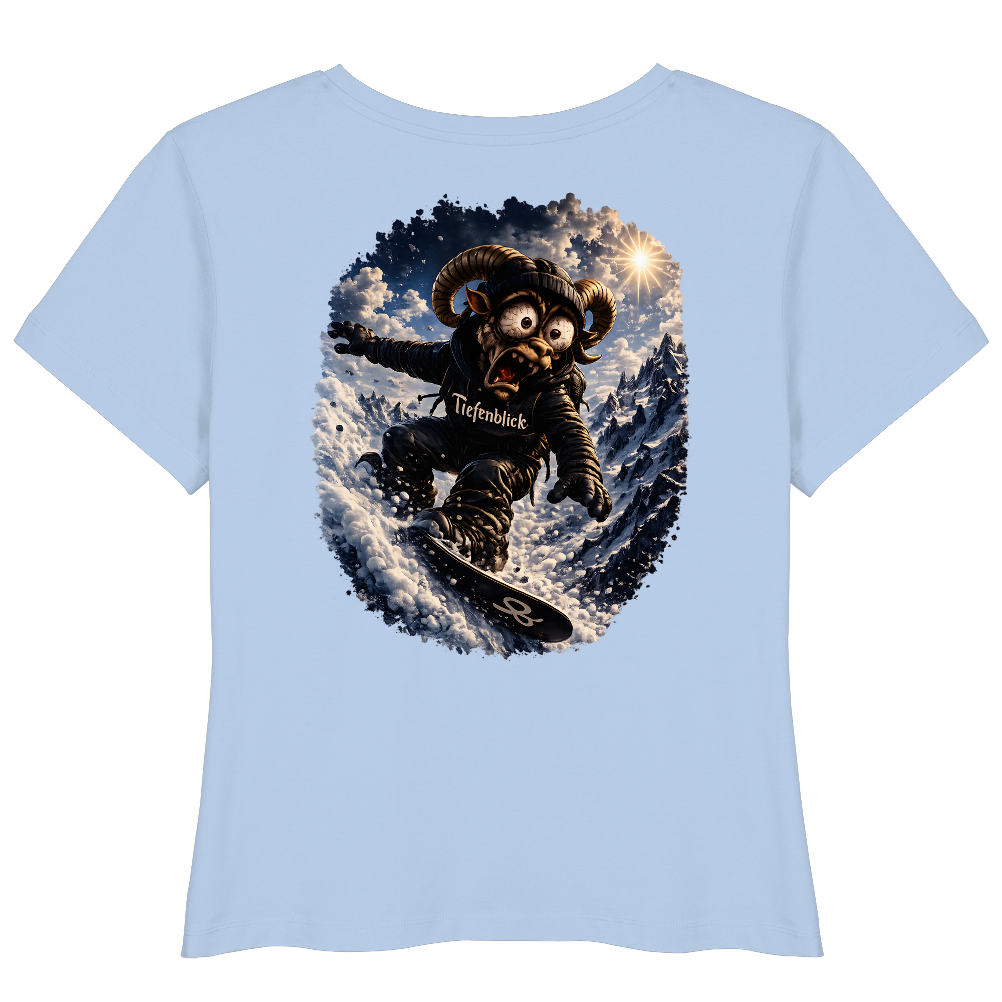 Tiefenblick Snowboarden - Womens Organic Lightweight T-Shirt