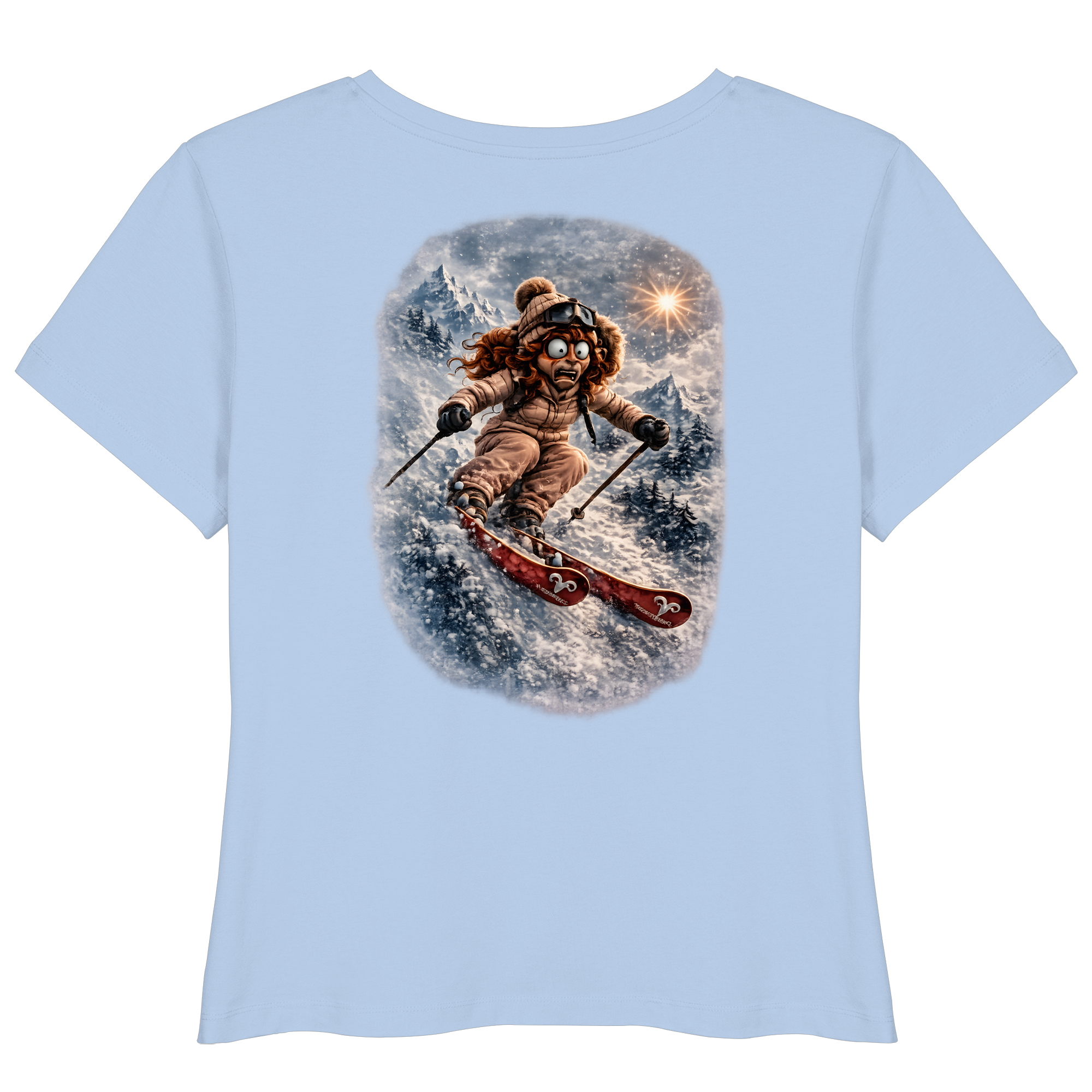Tiefenblick Ski - Womens Organic Lightweight T-Shirt
