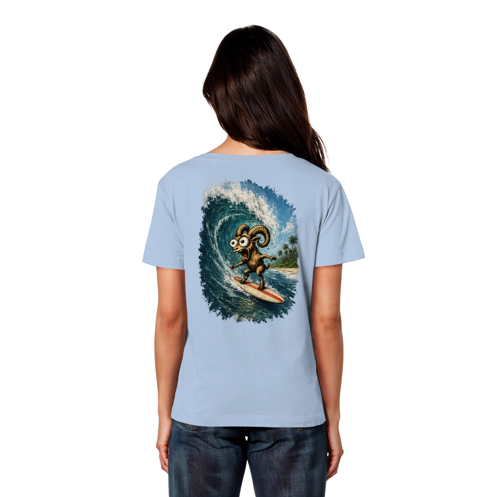 Tiefenblick Urlaub Fun  - Womens Organic Lightweight T-Shirt
