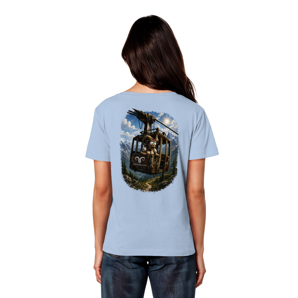 Tiefenblick Gondel Adrenalin Fun - Womens Organic Lightweight T-Shirt