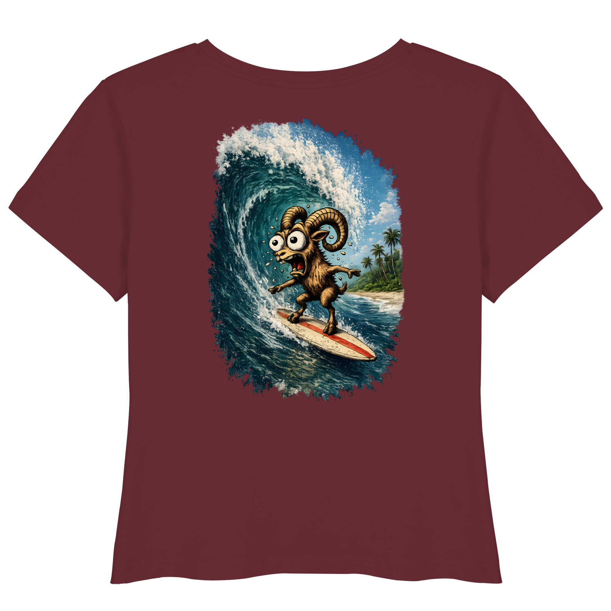 Tiefenblick Urlaub Fun  - Womens Organic Lightweight T-Shirt