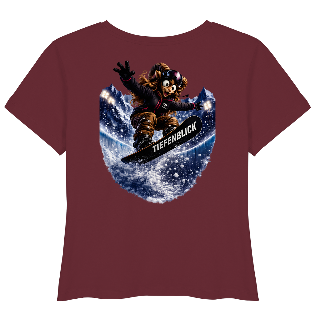 Tiefenblick Snowboarden Halfpipe - Womens Organic Lightweight T-Shirt