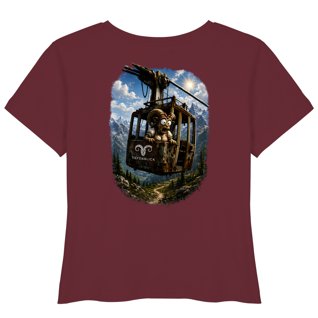 Tiefenblick Gondel Adrenalin Fun - Womens Organic Lightweight T-Shirt