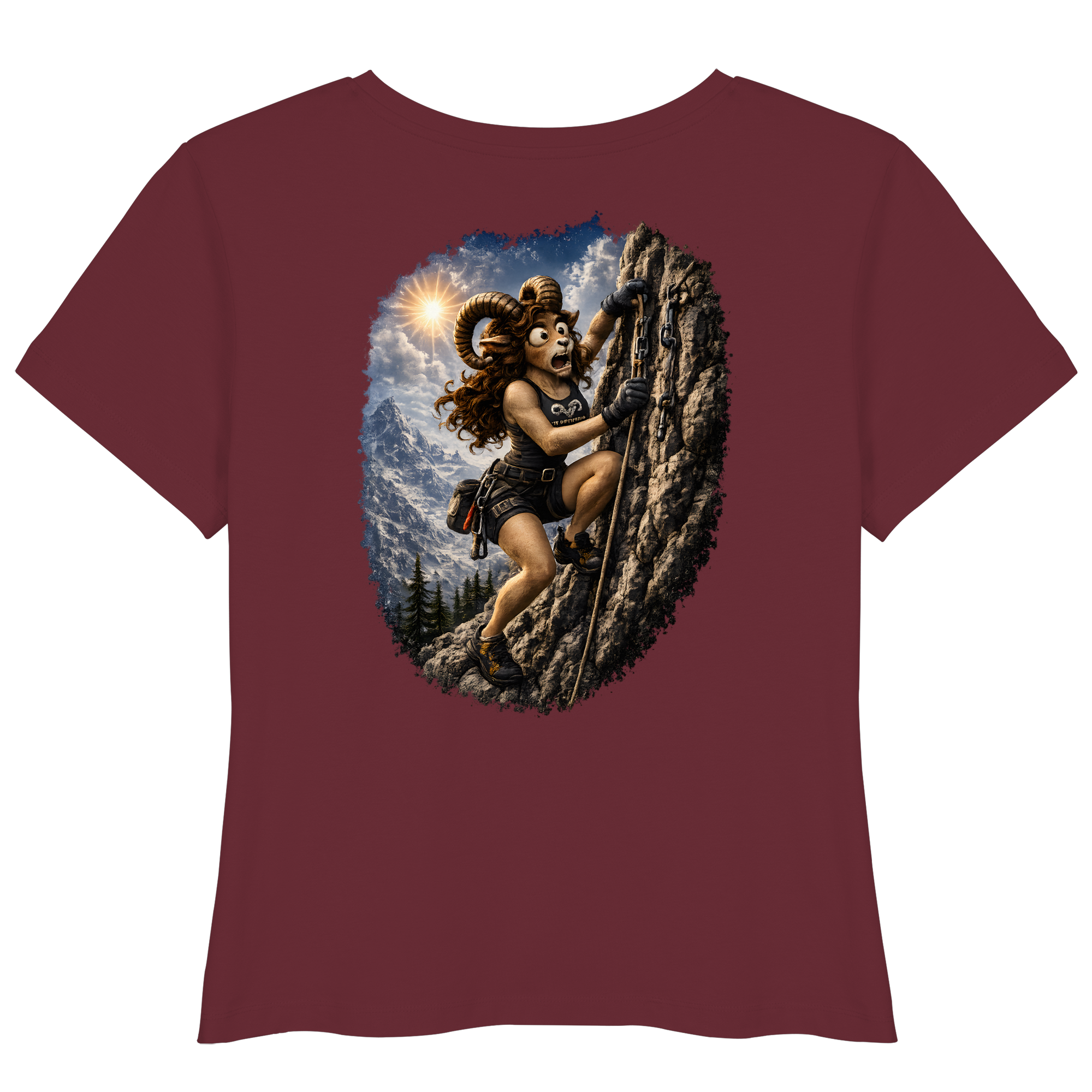 Tiefenblick Klettern - Womens Organic Lightweight T-Shirt