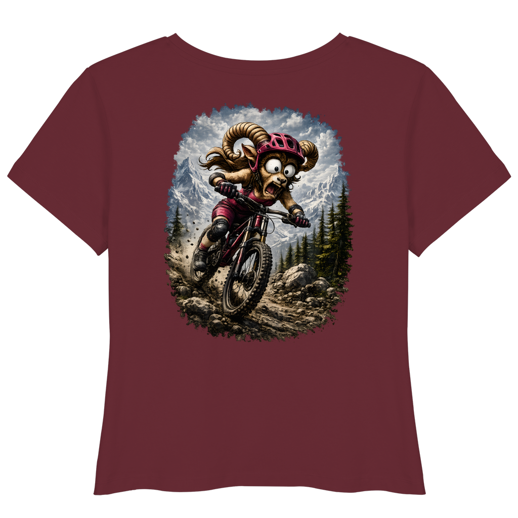 Tiefenblick Downhill - Womens Organic Lightweight T-Shirt