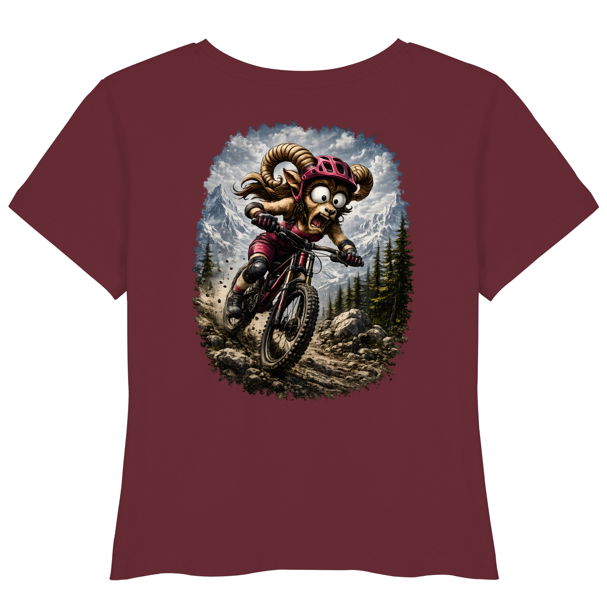 Tiefenblick Downhill - Womens Organic Lightweight T-Shirt