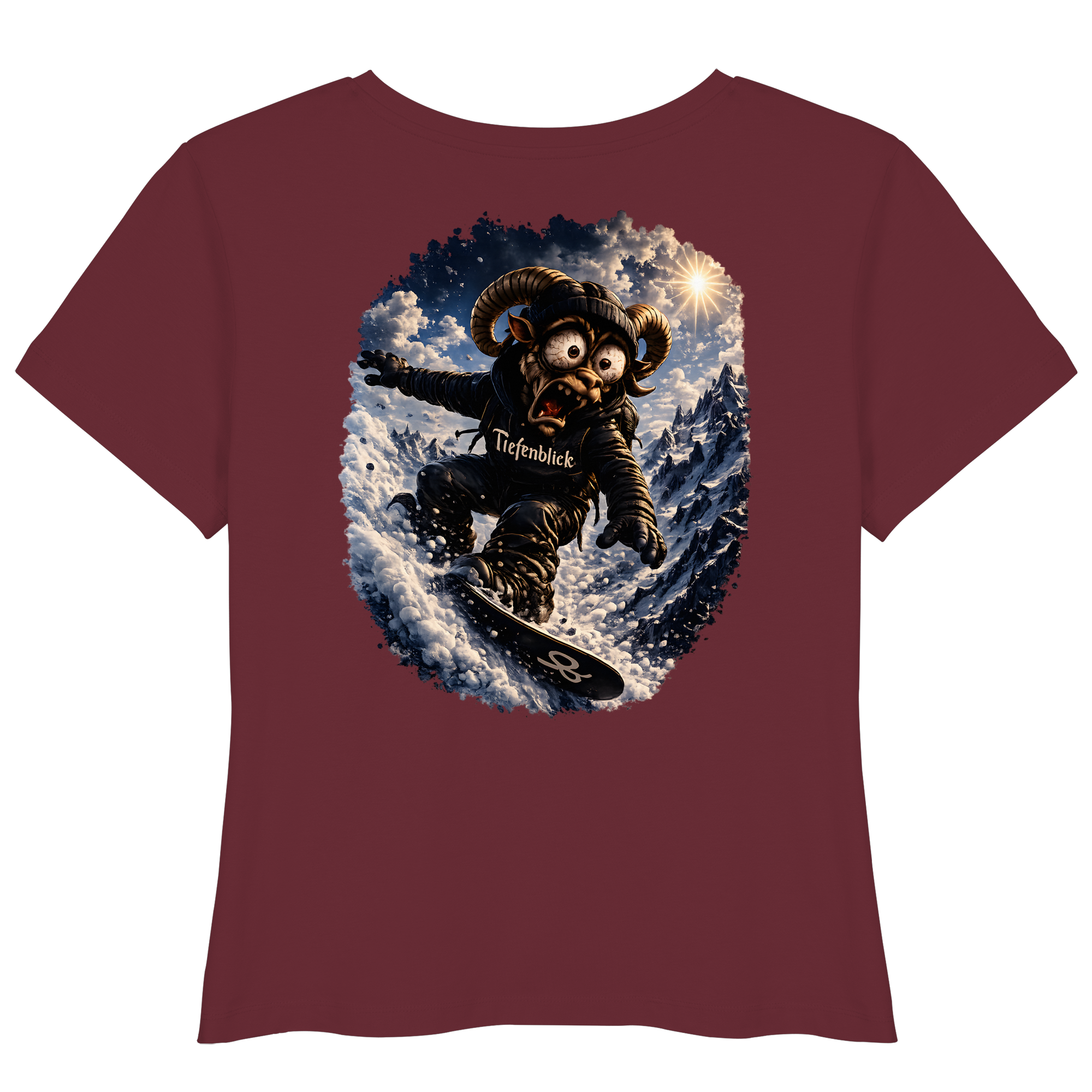 Tiefenblick Snowboarden - Womens Organic Lightweight T-Shirt