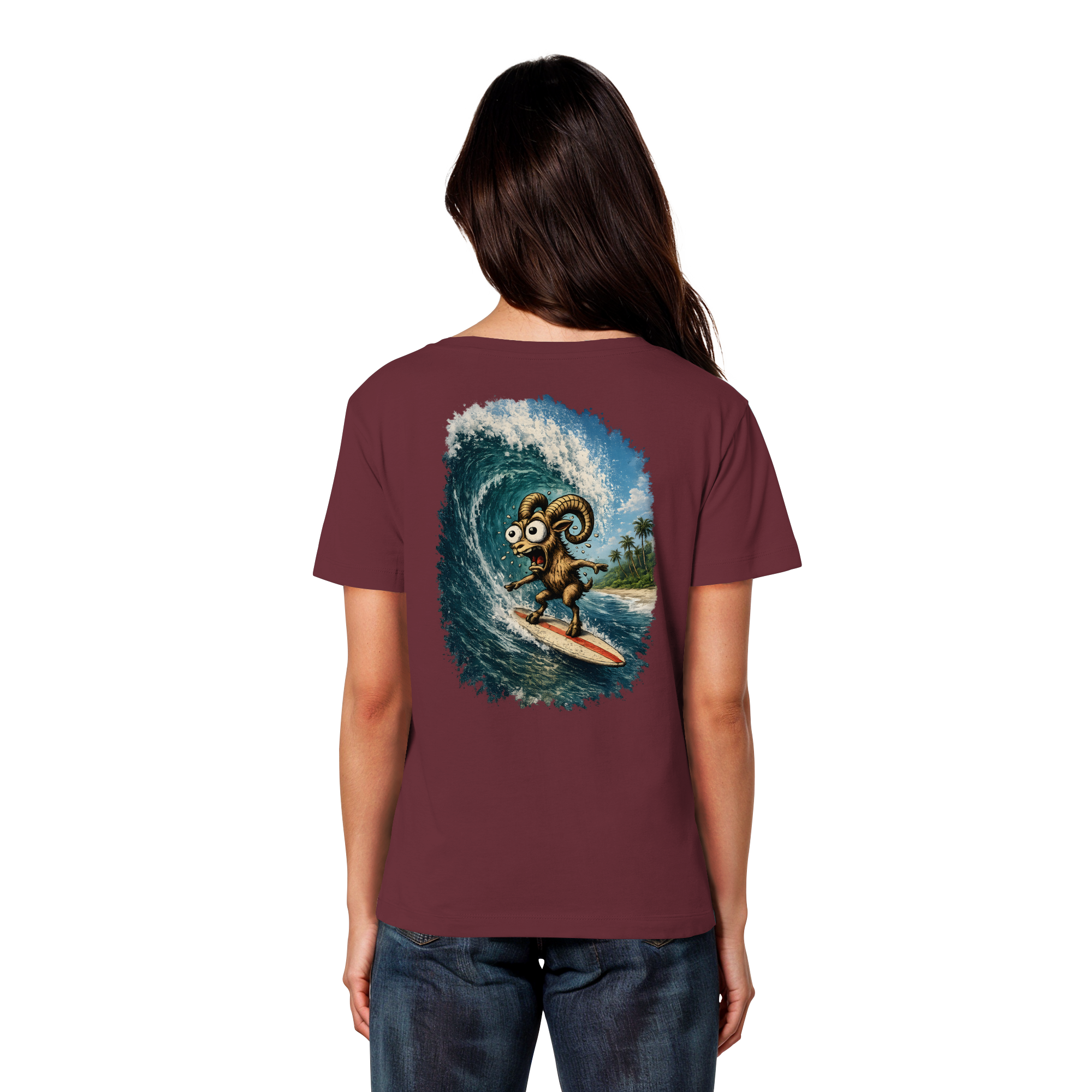 Tiefenblick Urlaub Fun  - Womens Organic Lightweight T-Shirt