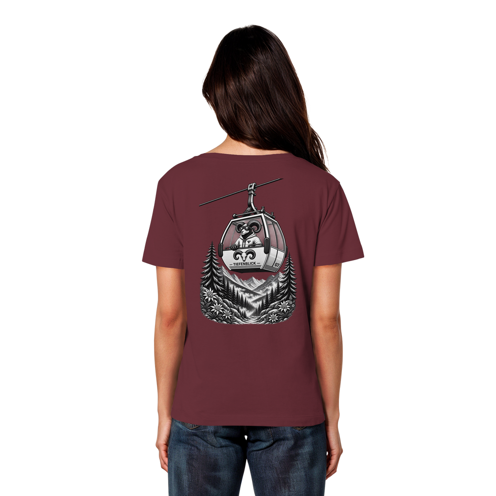 Tiefenblick Gondel Fun  - Womens Organic Lightweight T-Shirt