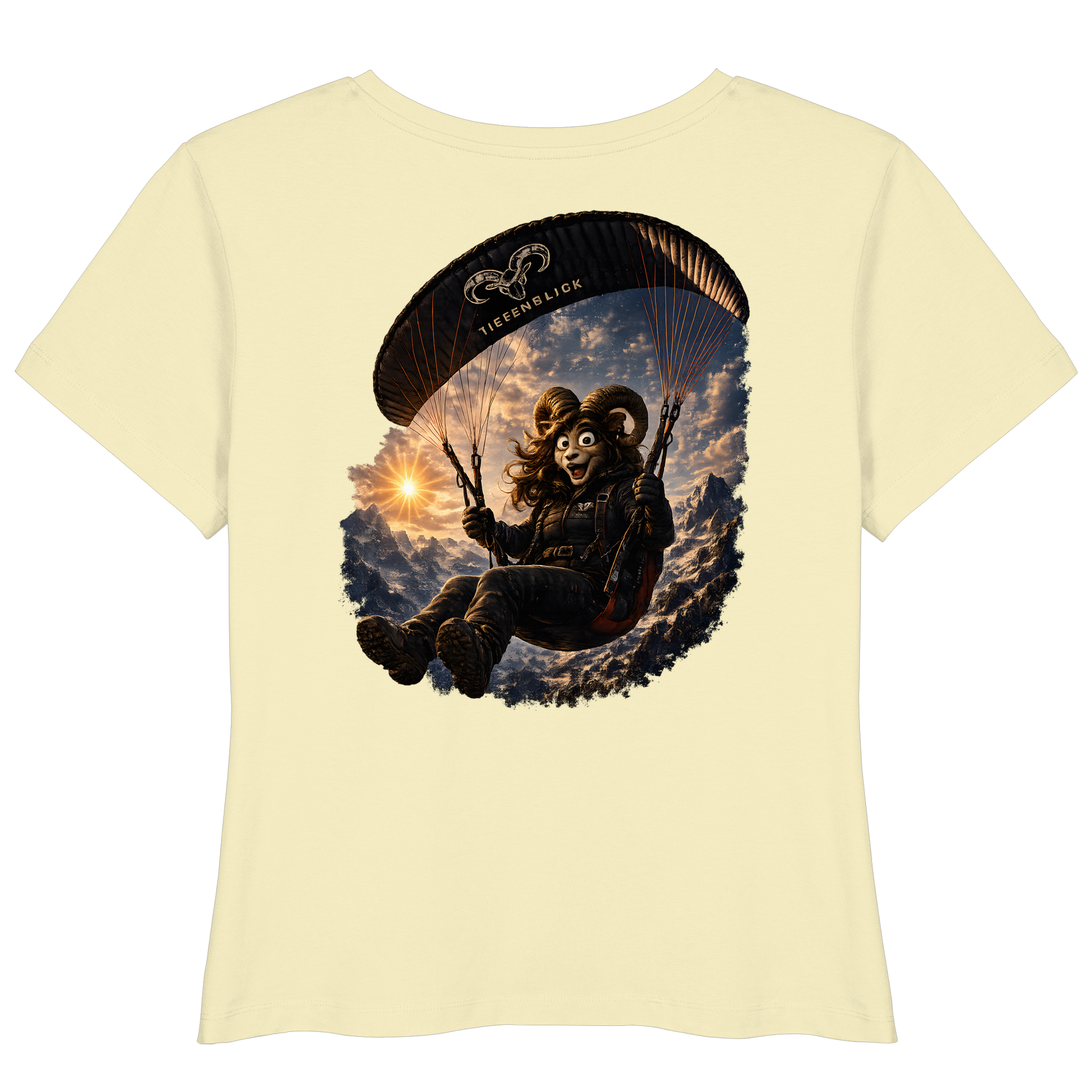 Tiefenblick Paraglider  - Womens Organic Lightweight T-Shirt