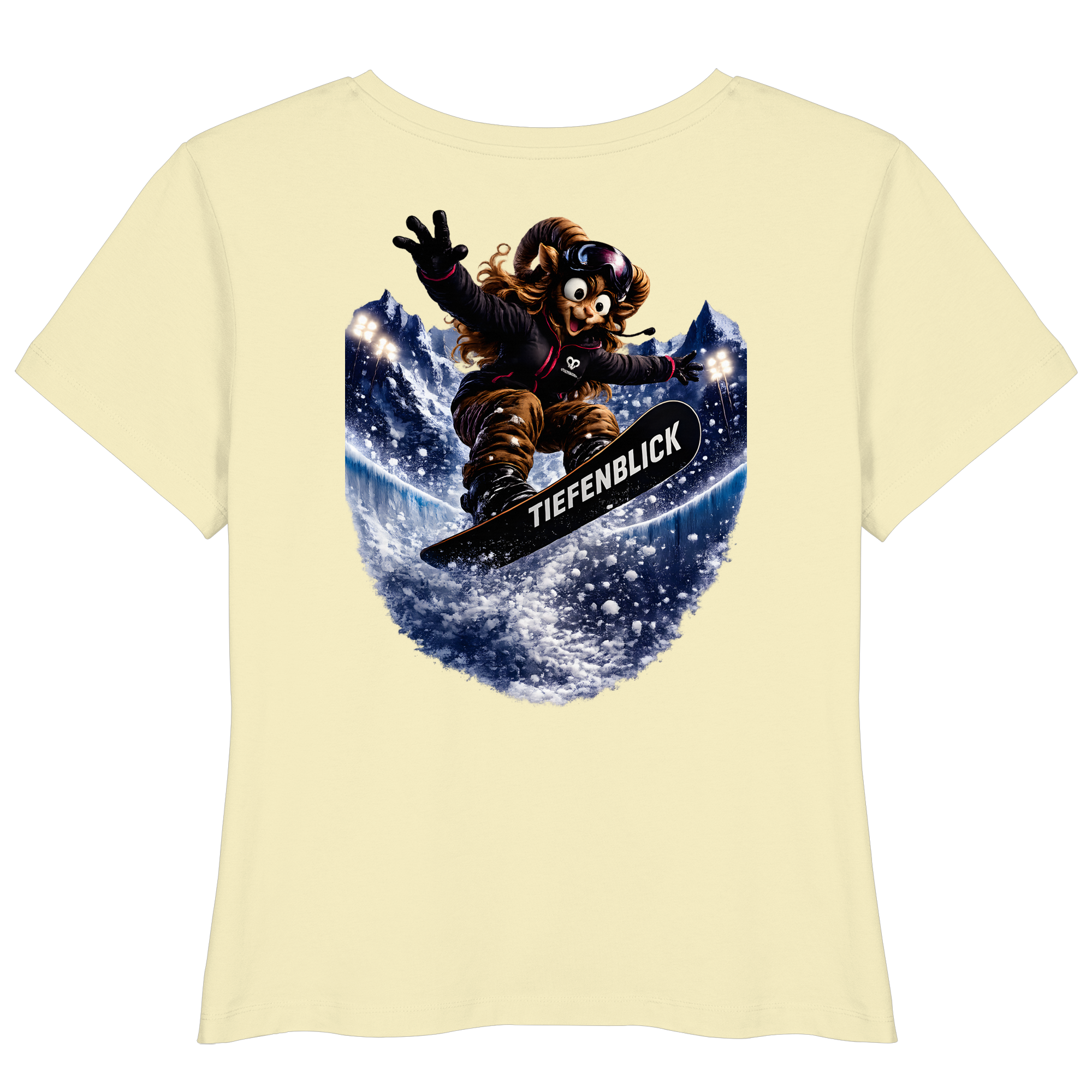 Tiefenblick Snowboarden Halfpipe - Womens Organic Lightweight T-Shirt