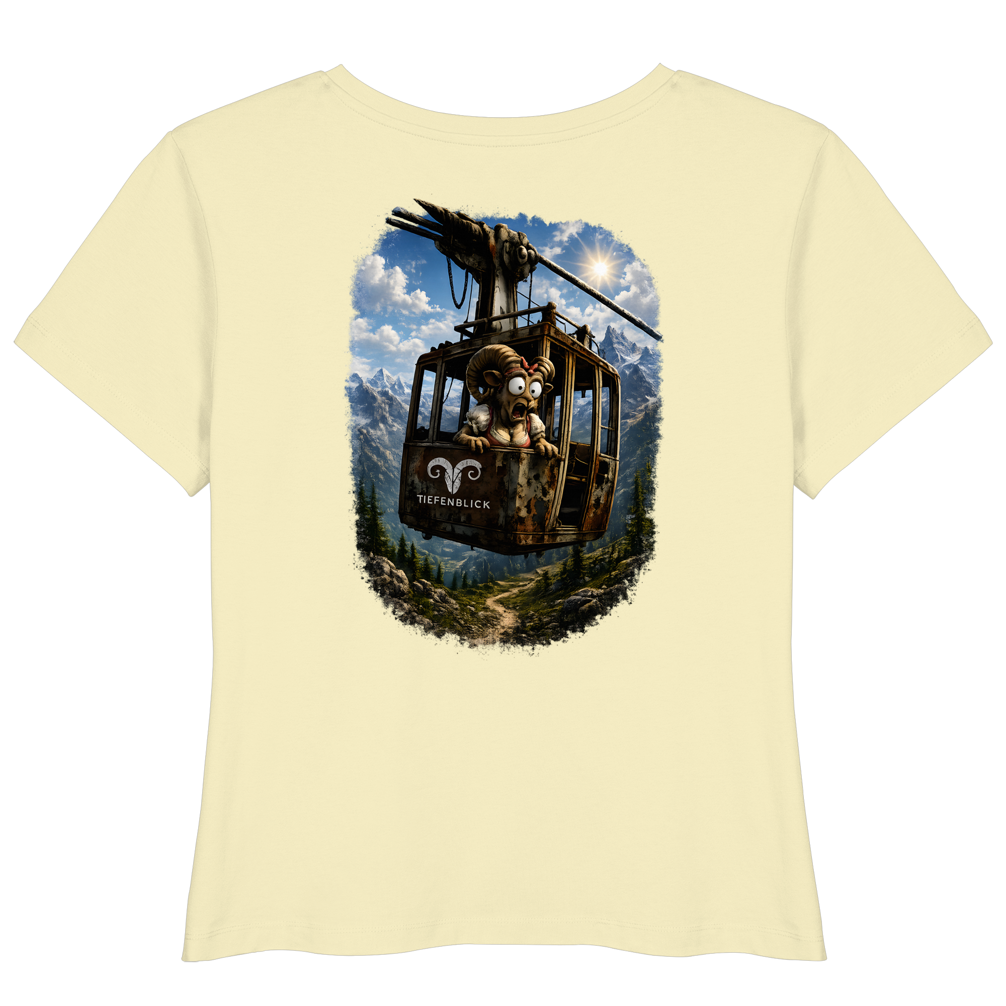 Tiefenblick Gondel Adrenalin Fun - Womens Organic Lightweight T-Shirt