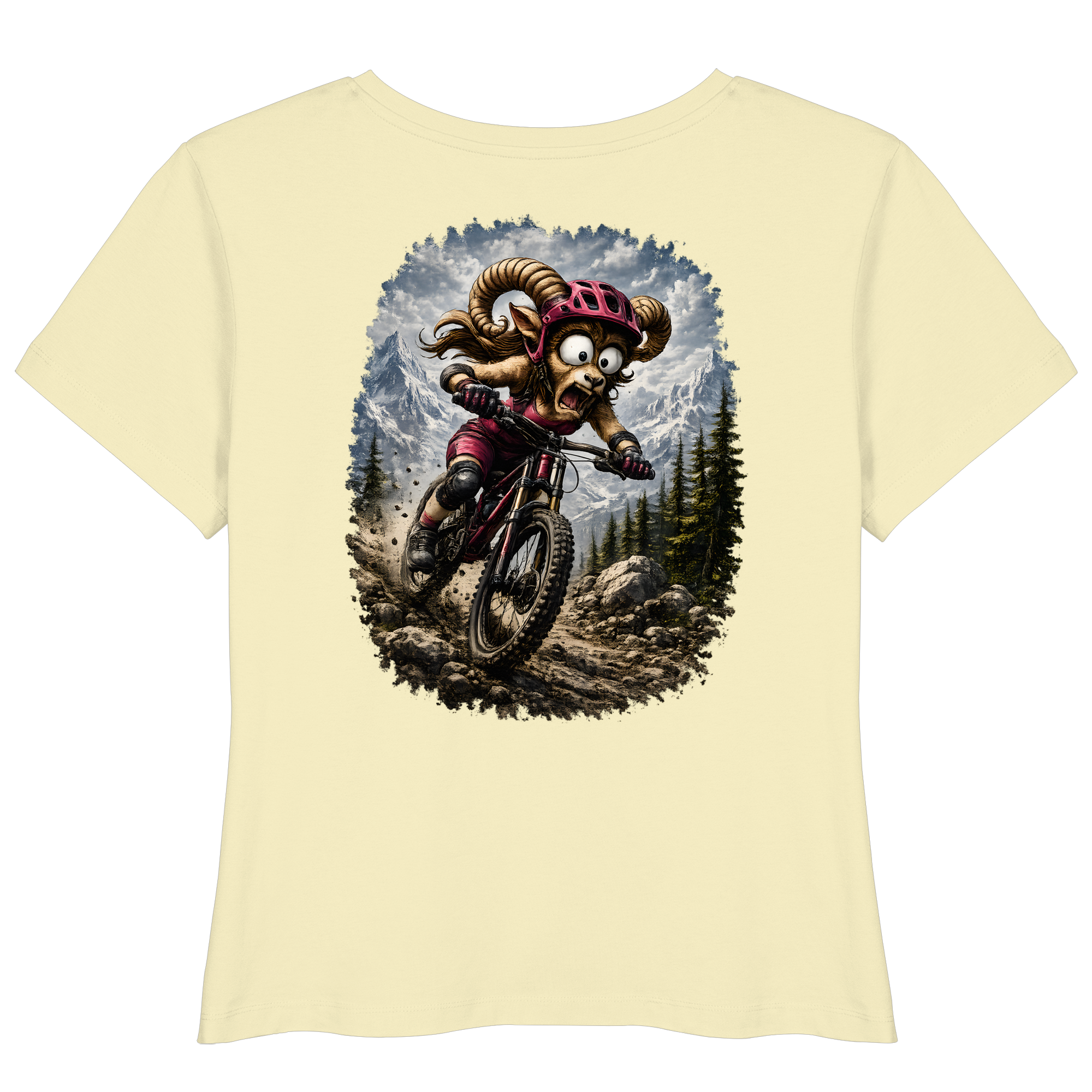 Tiefenblick Downhill - Womens Organic Lightweight T-Shirt