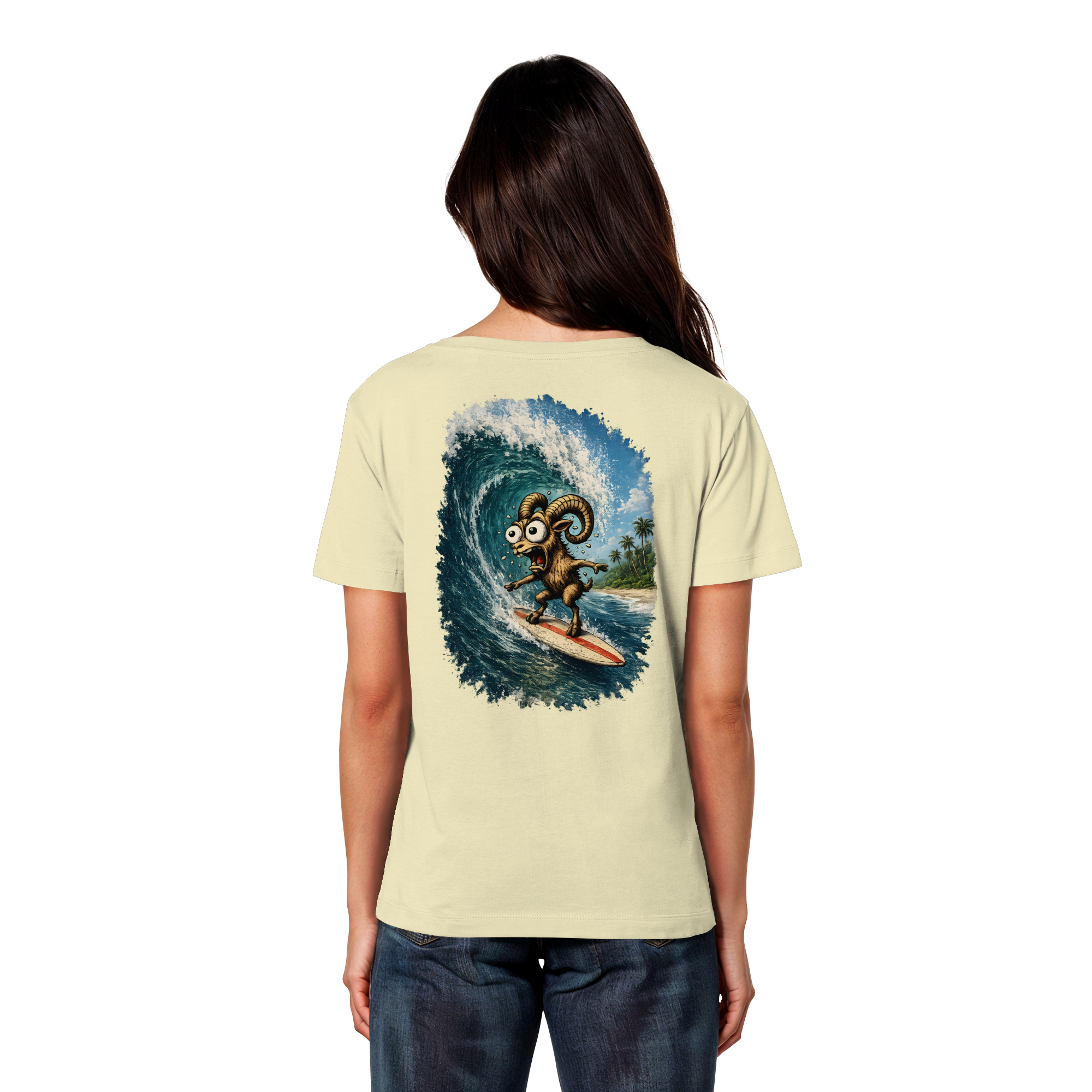 Tiefenblick Urlaub Fun  - Womens Organic Lightweight T-Shirt