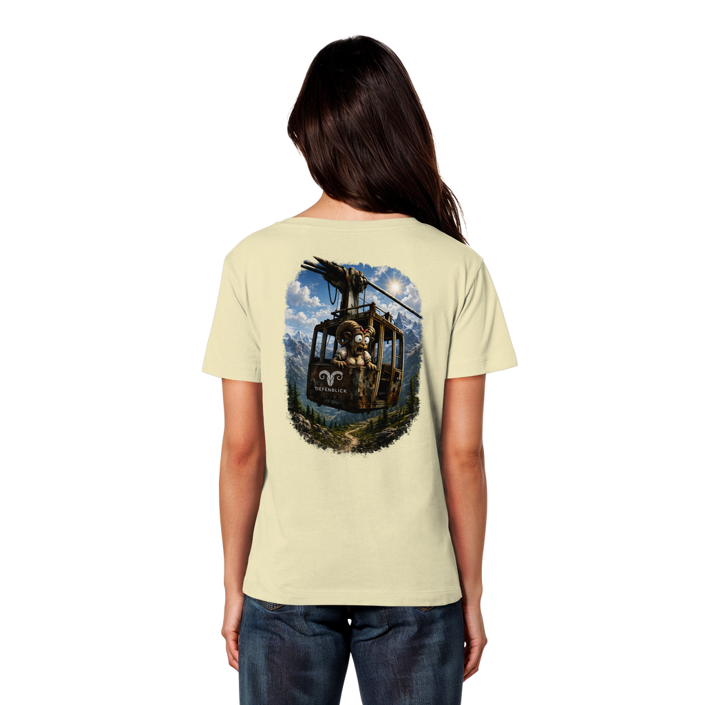 Tiefenblick Gondel Adrenalin Fun - Womens Organic Lightweight T-Shirt