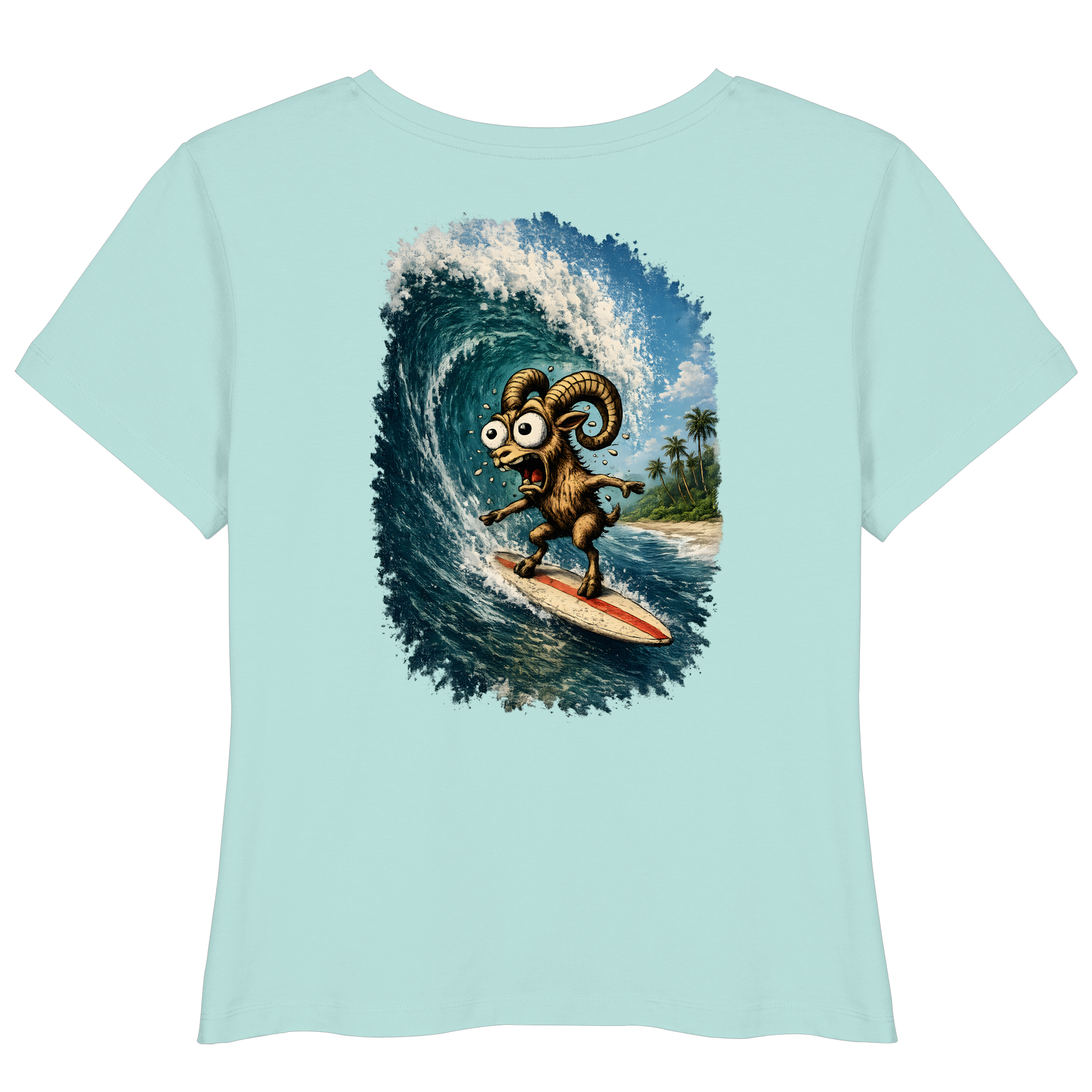 Tiefenblick Urlaub Fun  - Womens Organic Lightweight T-Shirt