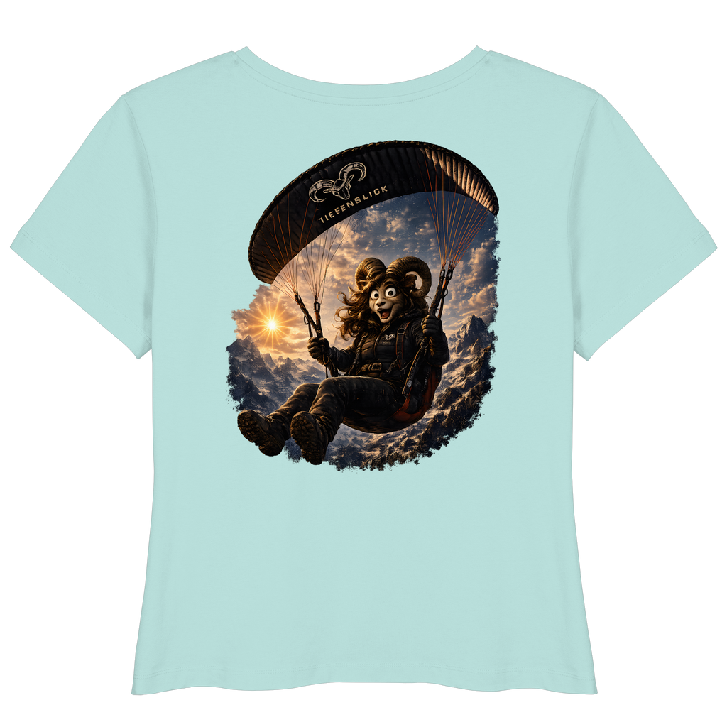 Tiefenblick Paraglider  - Womens Organic Lightweight T-Shirt