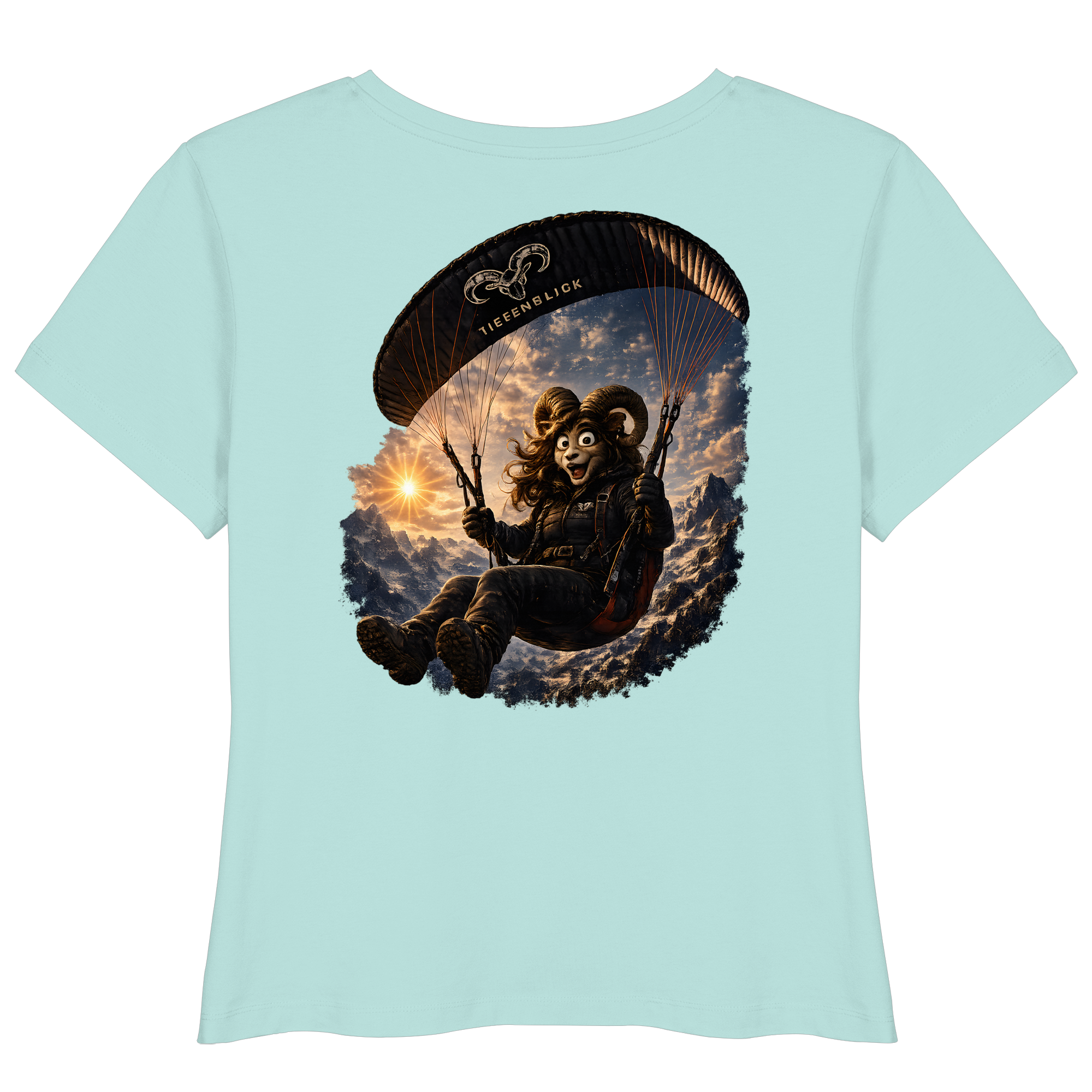 Tiefenblick Paraglider  - Womens Organic Lightweight T-Shirt