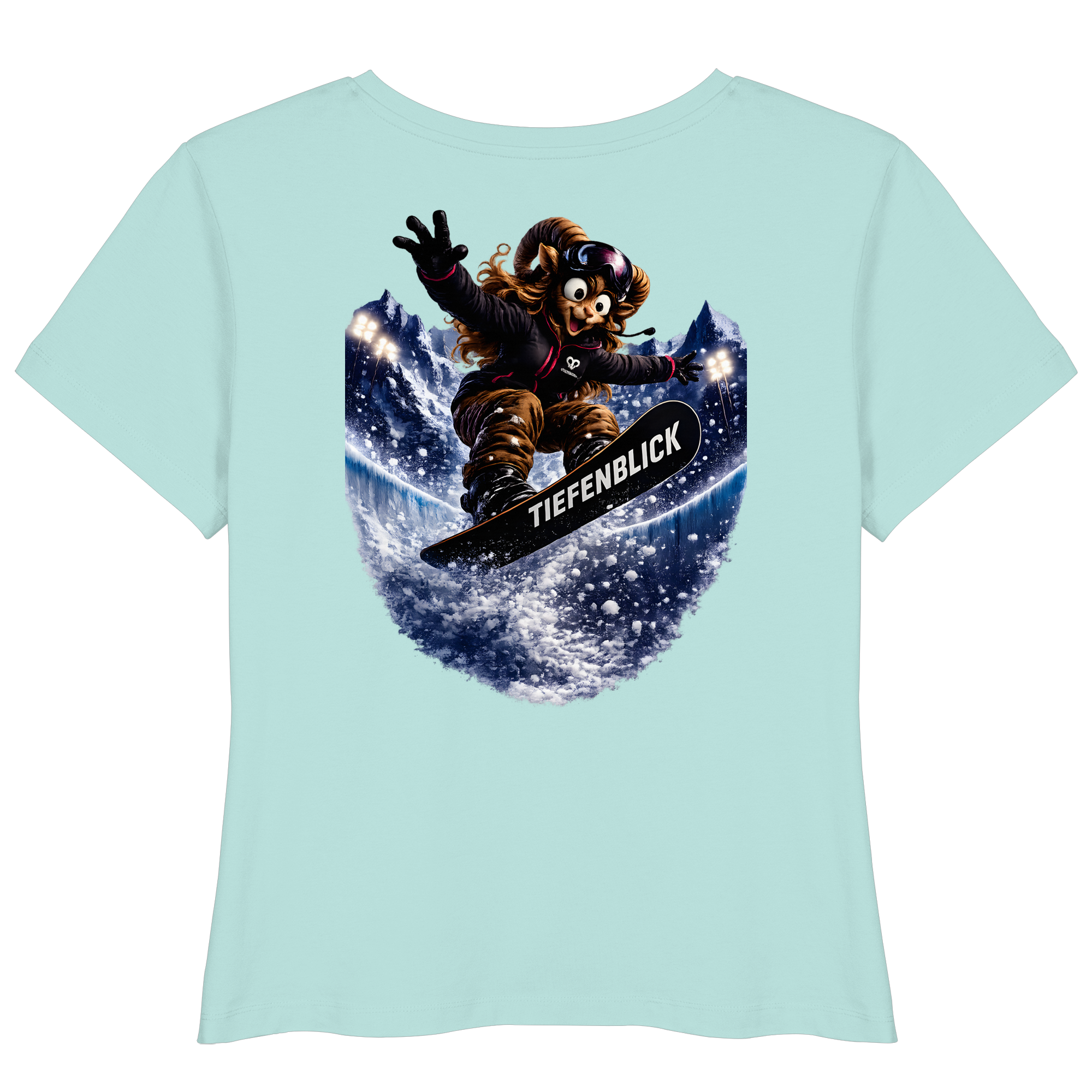 Tiefenblick Snowboarden Halfpipe - Womens Organic Lightweight T-Shirt