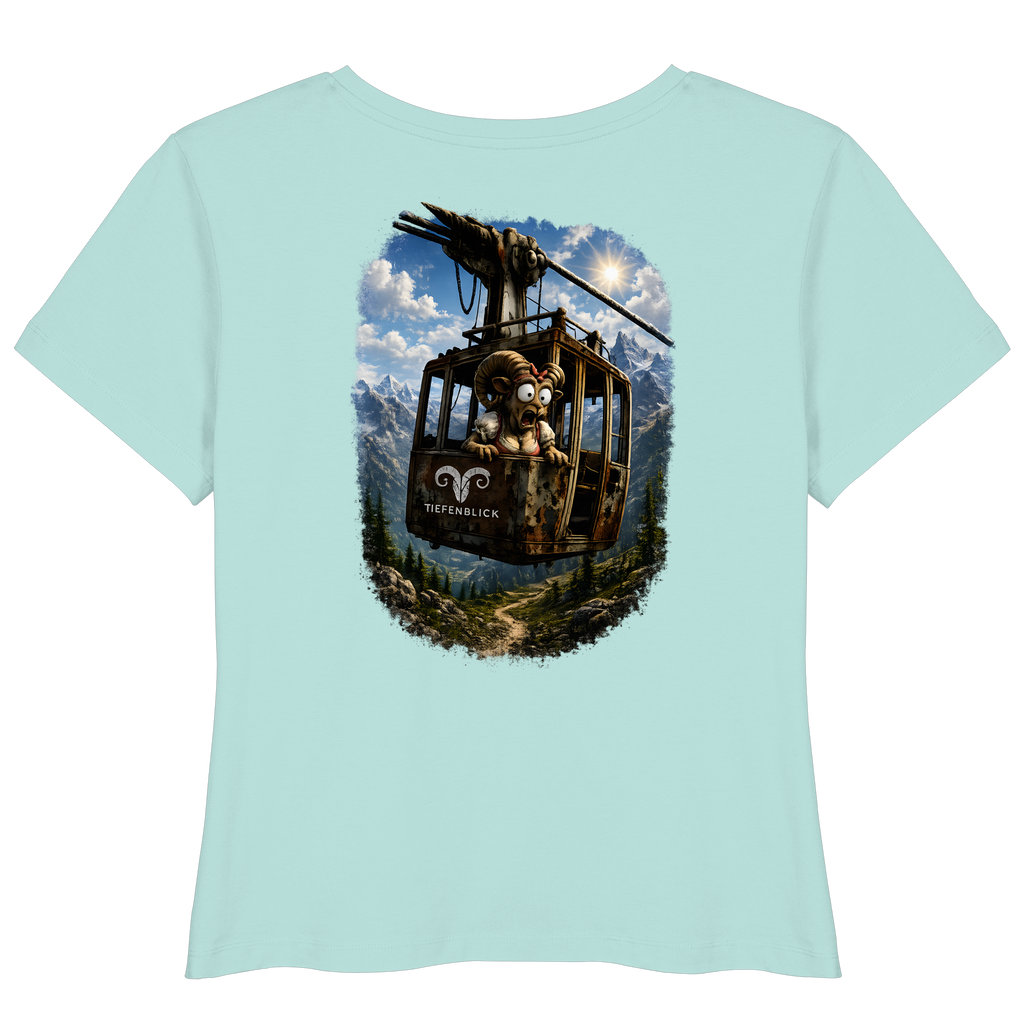 Tiefenblick Gondel Adrenalin Fun - Womens Organic Lightweight T-Shirt