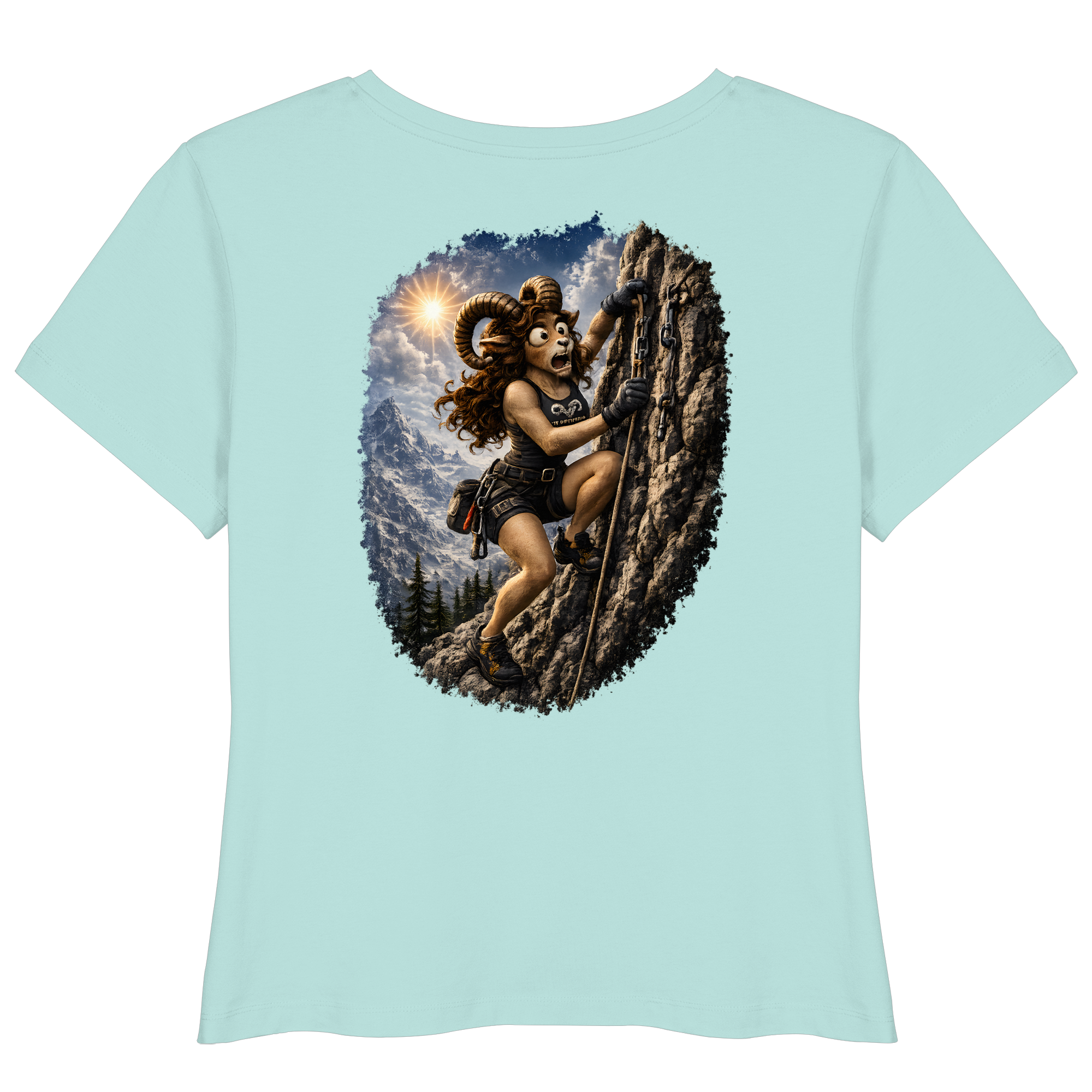 Tiefenblick Klettern - Womens Organic Lightweight T-Shirt